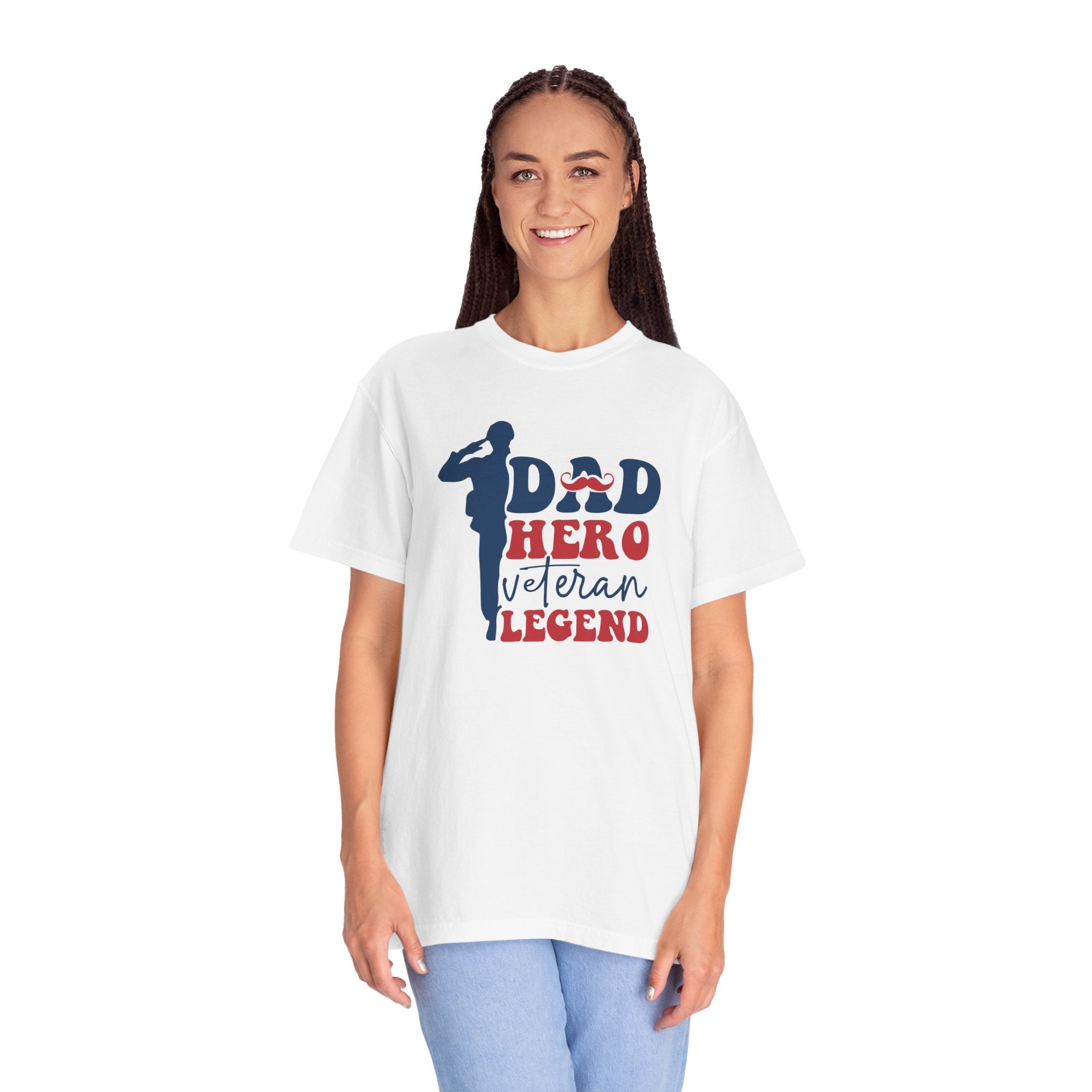 Dad Hero Veteran Legend T-Shirt, Father's Day Gift, Patriotic Shirt, Military Dad Tee, Family Man Top