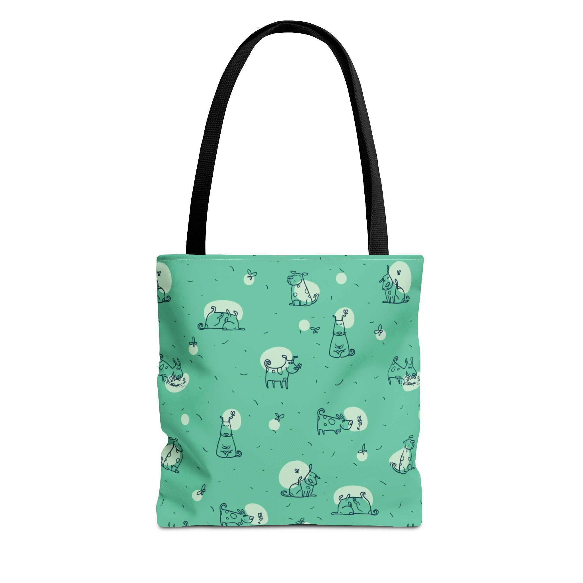 Cute Dog Print Tote Bag, 3 Sizes