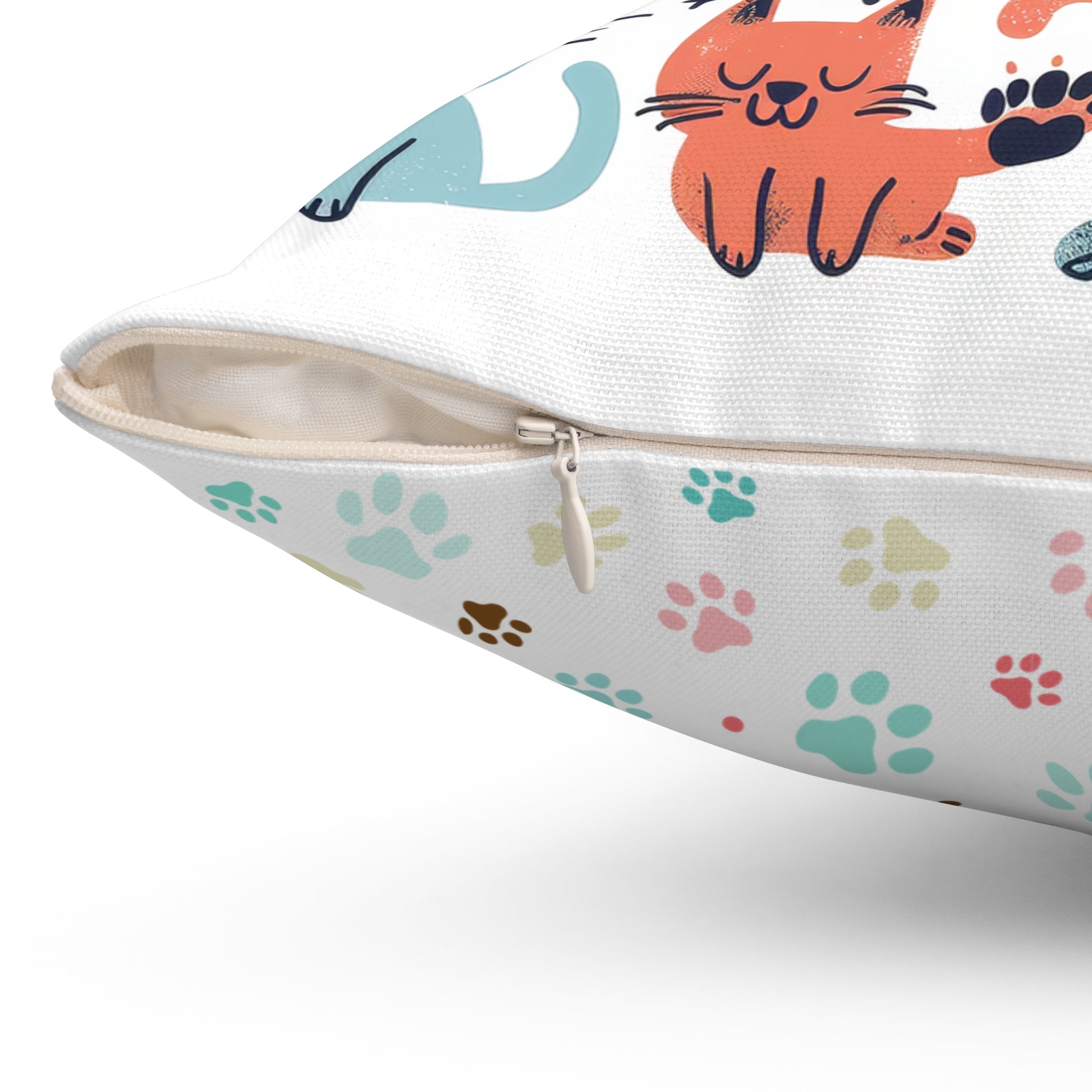 Life is Better with Cats Throw Pillow, Cat Lover's Throw Pillow