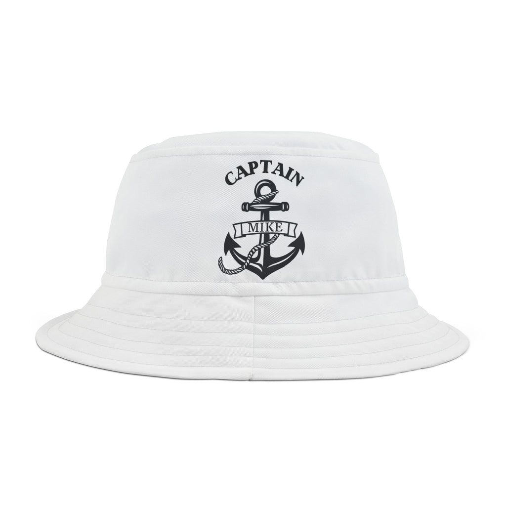 Personalized Captain Boating Bucket Hat - Nautical Sailboat Cap, Custom Sailor Sun Hat, Embroidered Fishing Headwear, Summer Beach