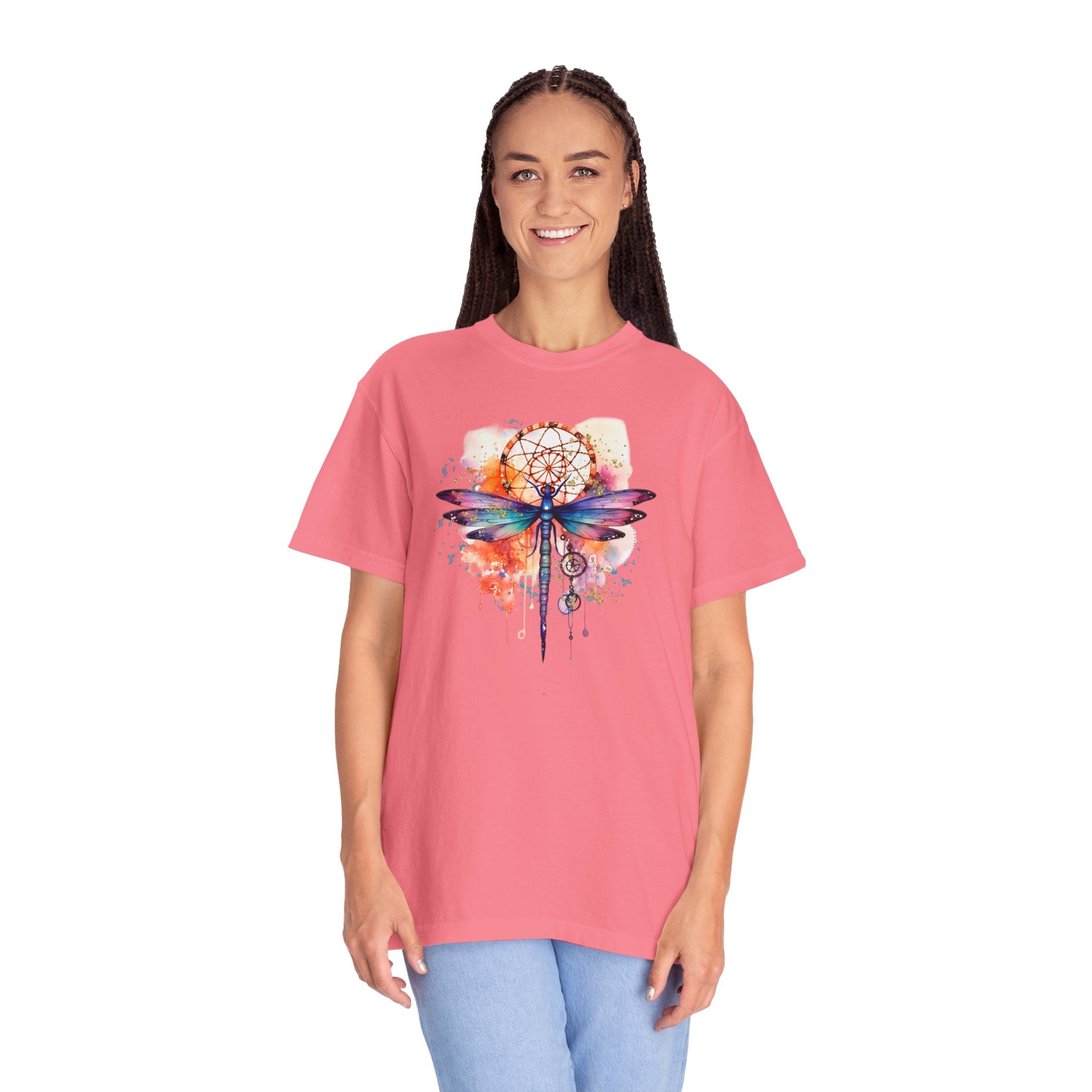 Rainbow Dragonfly Dreamcatcher T-Shirt for Men and Women