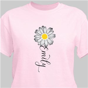 Personalized Daisy Flower Name T-Shirt