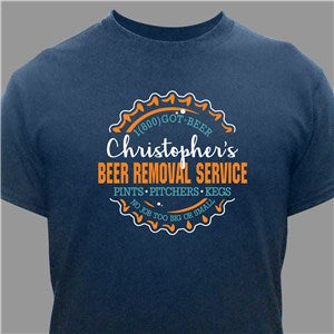Personalized Beer Removal Service Bottle Cap T-Shirt