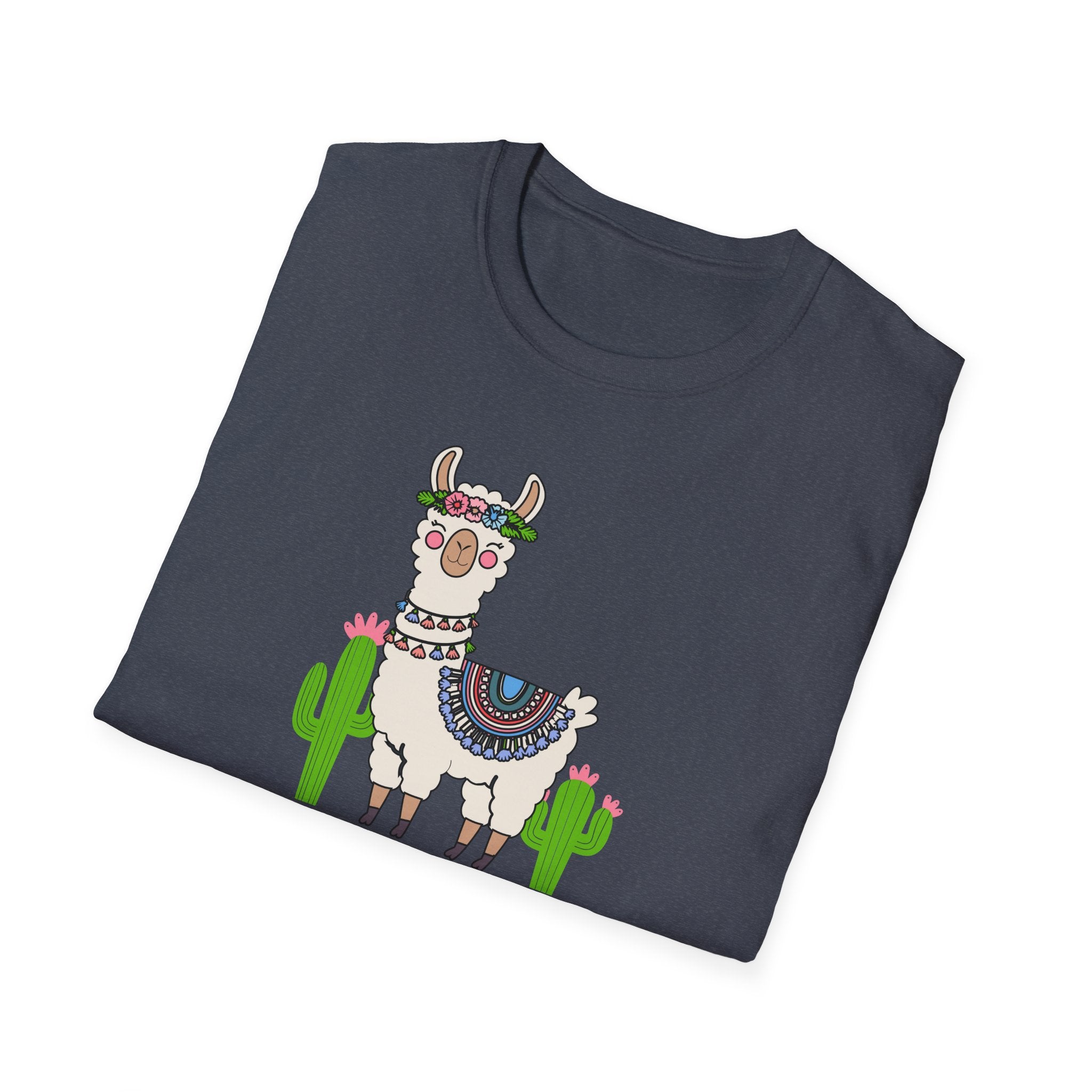 Cute Llama T-Shirt, Unisex Softstyle Tee, Perfect for Nature Lovers, Gifts for Animal Lovers, Casual Wear, Summer Outfit, Vacation