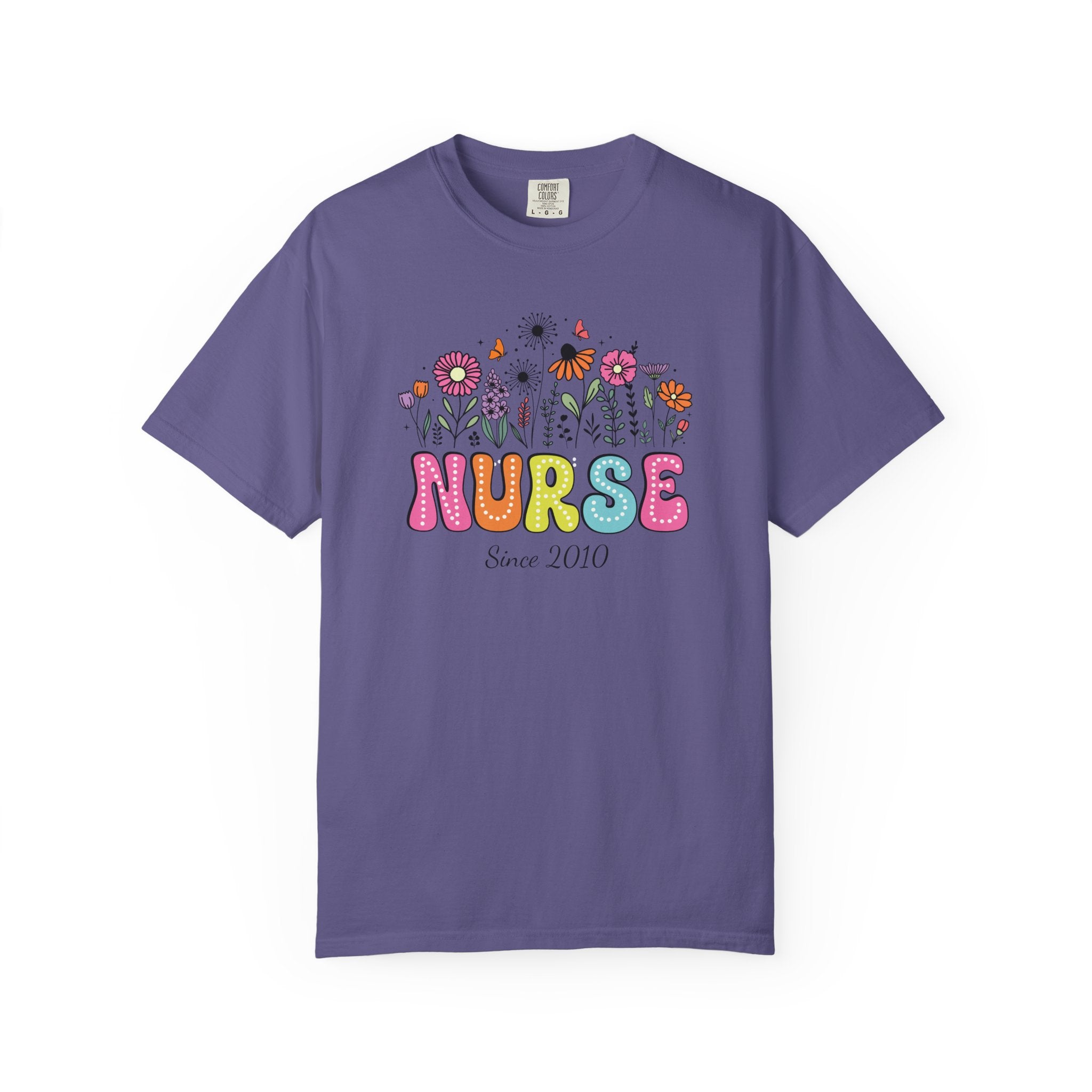 Personalized Floral Nurse T-Shirt, New Nurse Grad Gift, Nurse Gift