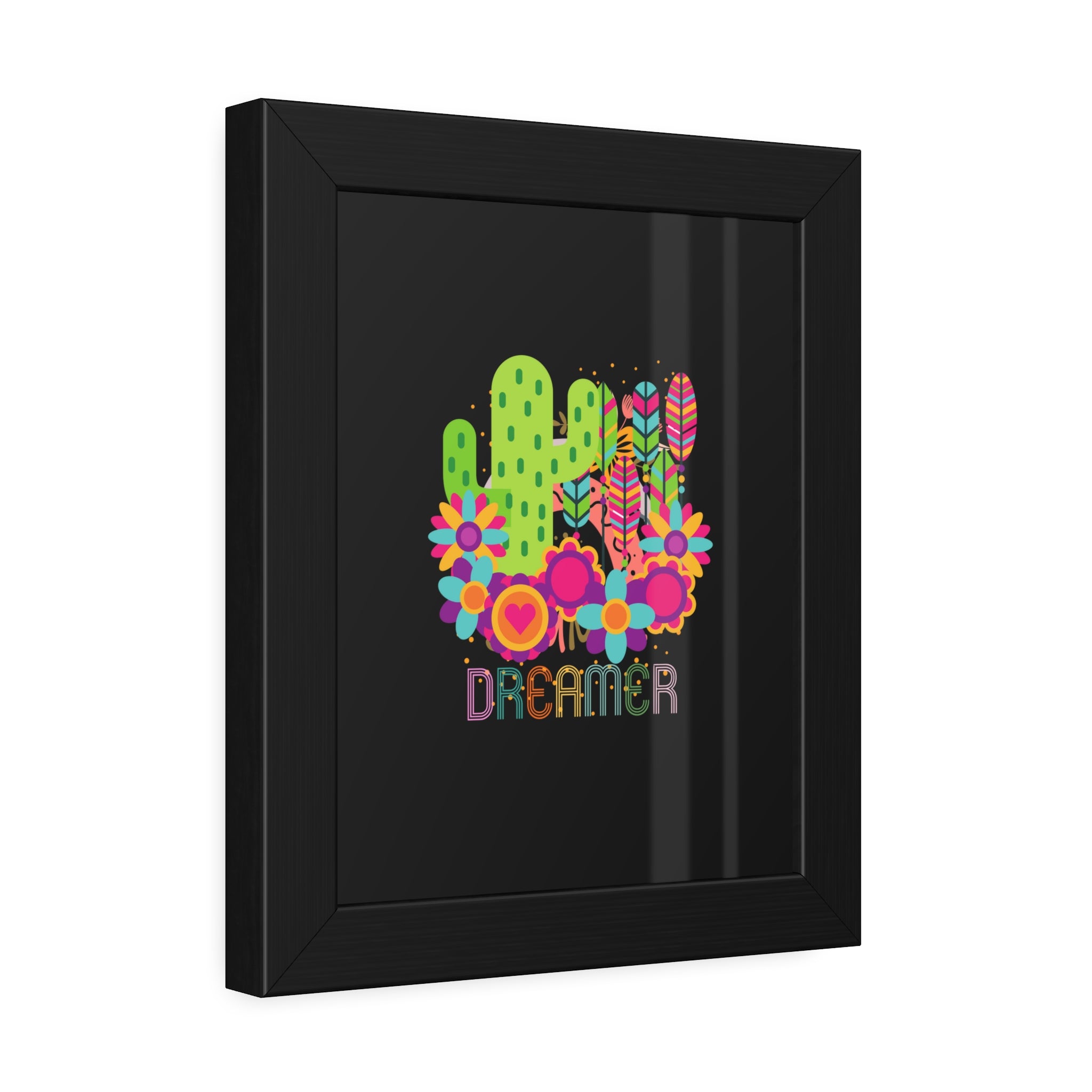 Dreamer, Cactus, Framed Wall Art, 3 Sizes