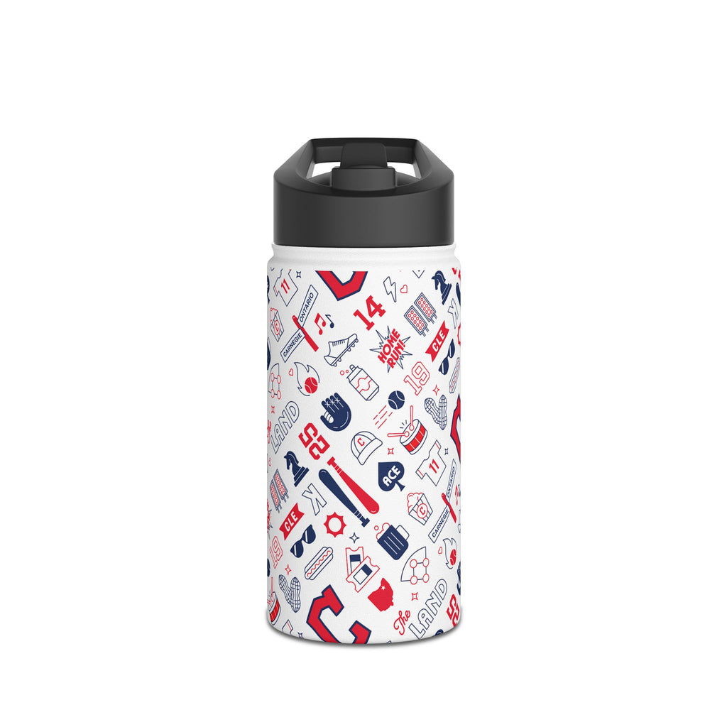 Cleveland Baseball Stainless Steel Water Bottle, CLE Baseball Team Water Bottle, 3 Sizes