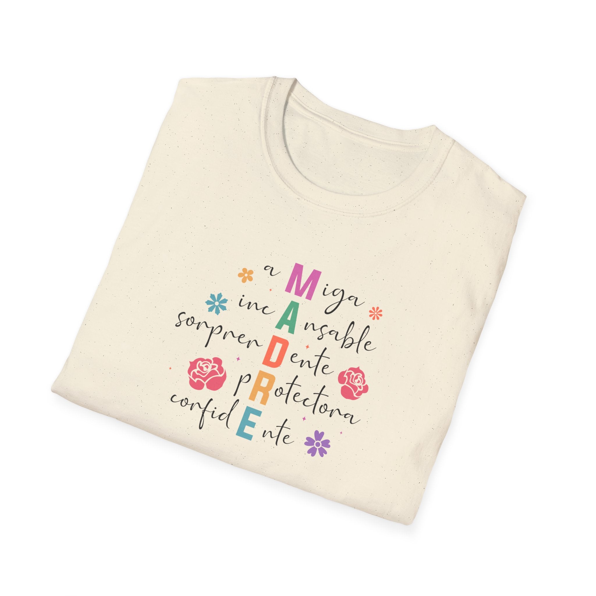 Madre Inspirational Unisex Softstyle T-Shirt, Spanish Mother's Day Shirt, Mother's Day Tee
