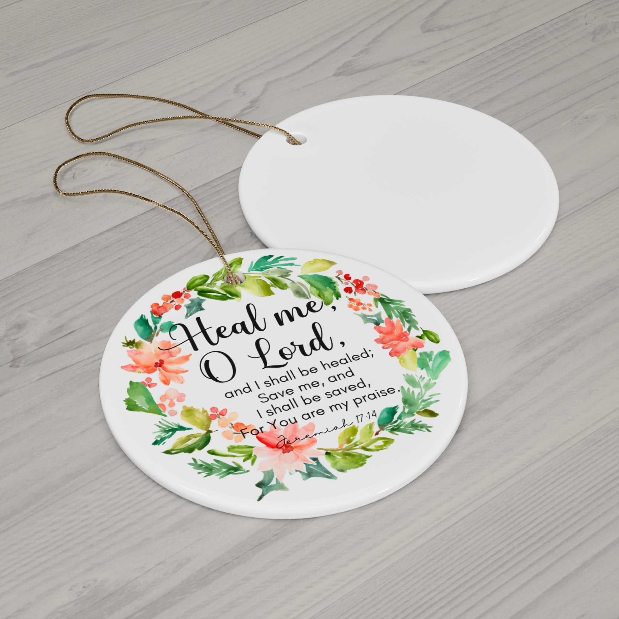 Heal Me O Lord Religious Ceramic Ornament FREE SHIPPING