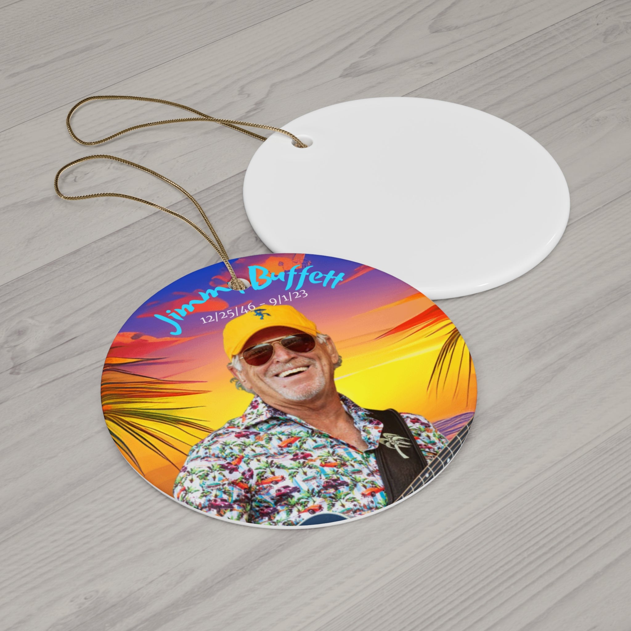 Jimmy Buffett Comemorative Pendant Ornament