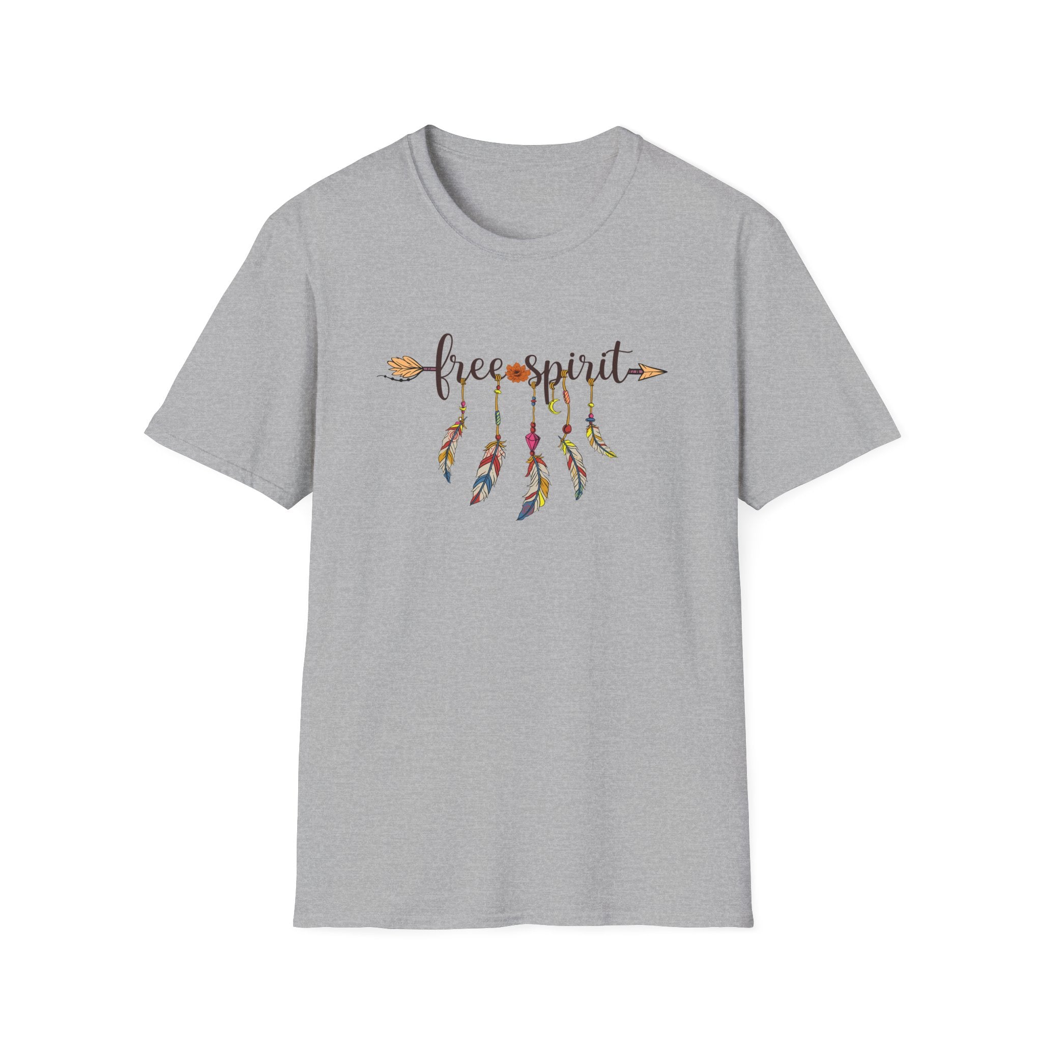 Bohemian T-Shirt - Free Spirit Tee, Gift for Dreamers, Festival Wear, Casual Style, Unique Art, Comfortable Everyday Wear