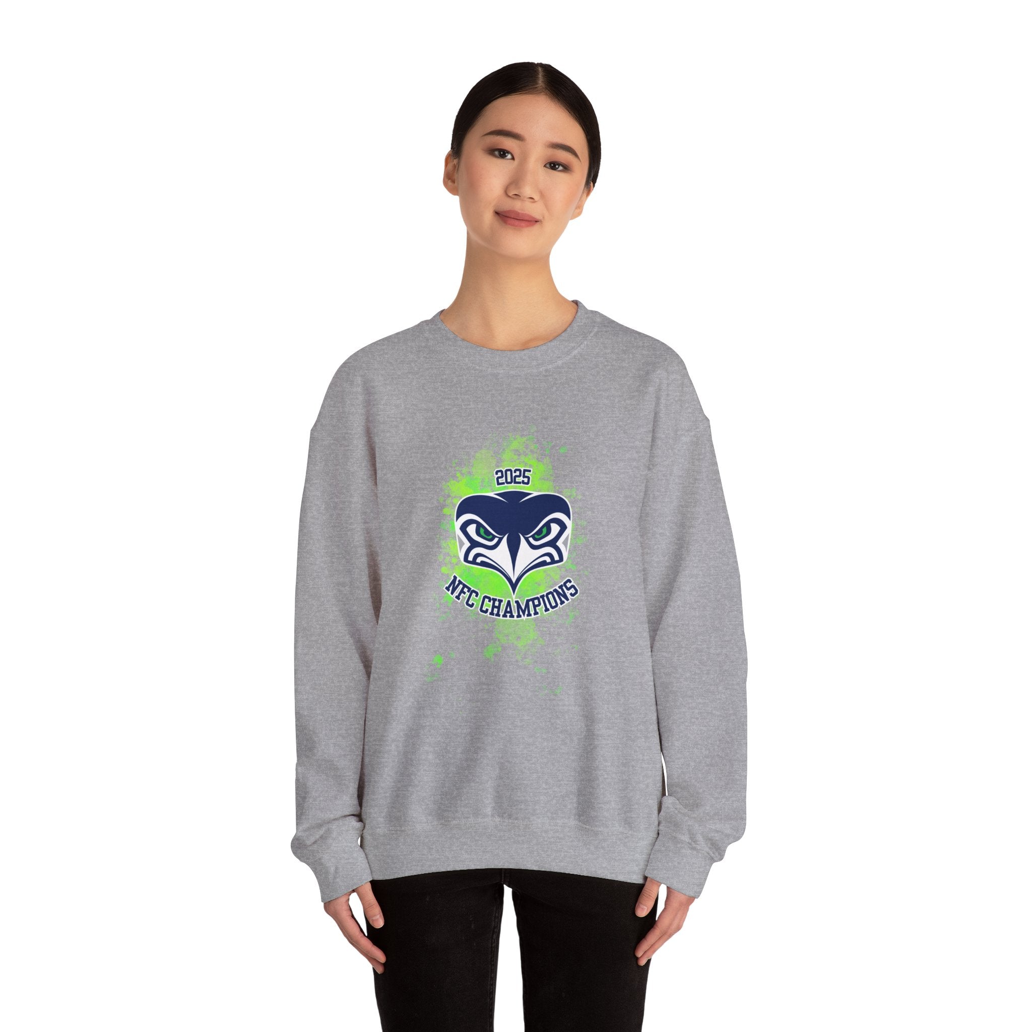 Seattle Seahawks NFC Champions 2025 Crewneck Sweatshirt