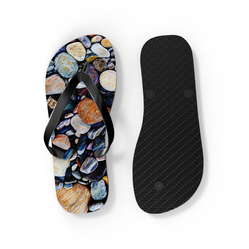 Colorful Stones Flip Flops