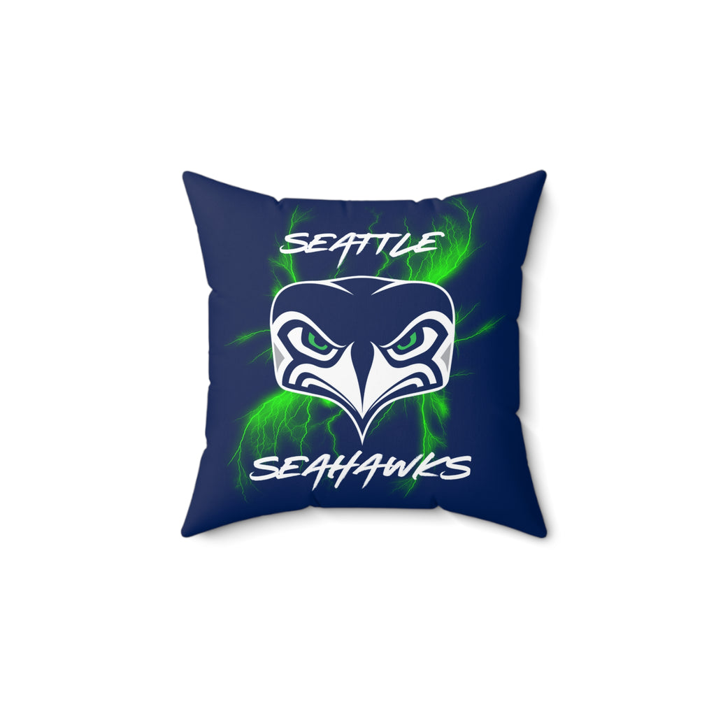 Seattle Seahawks Square Throw Pillow