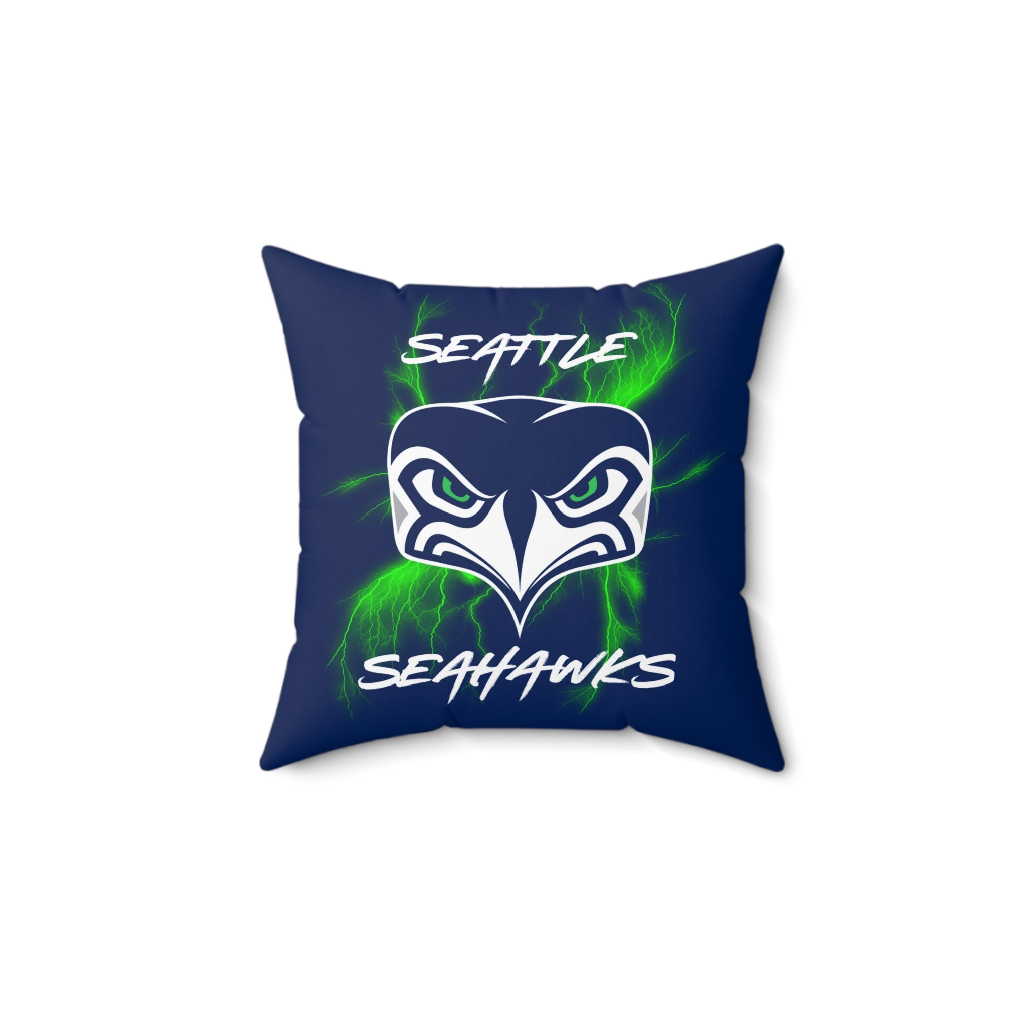 Seattle Seahawks Square Throw Pillow