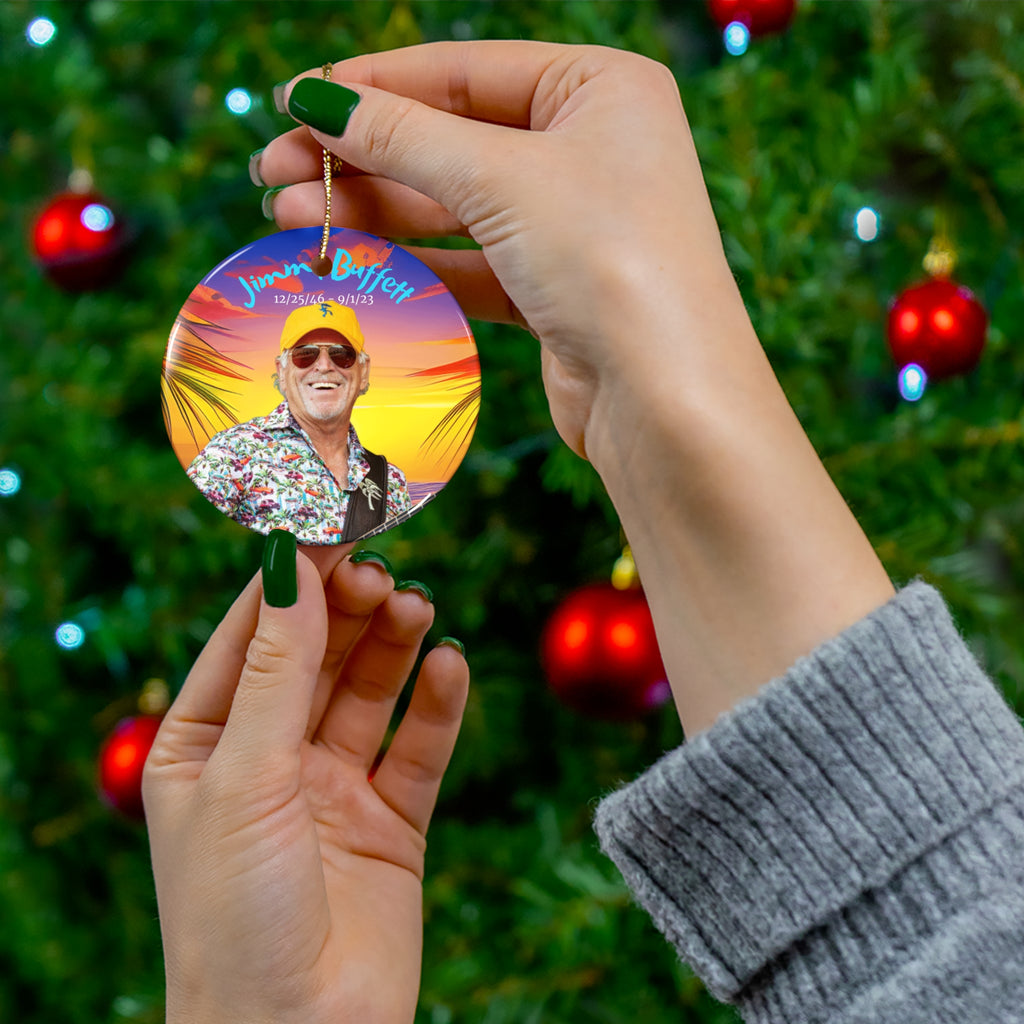 Jimmy Buffett Comemorative Pendant Ornament
