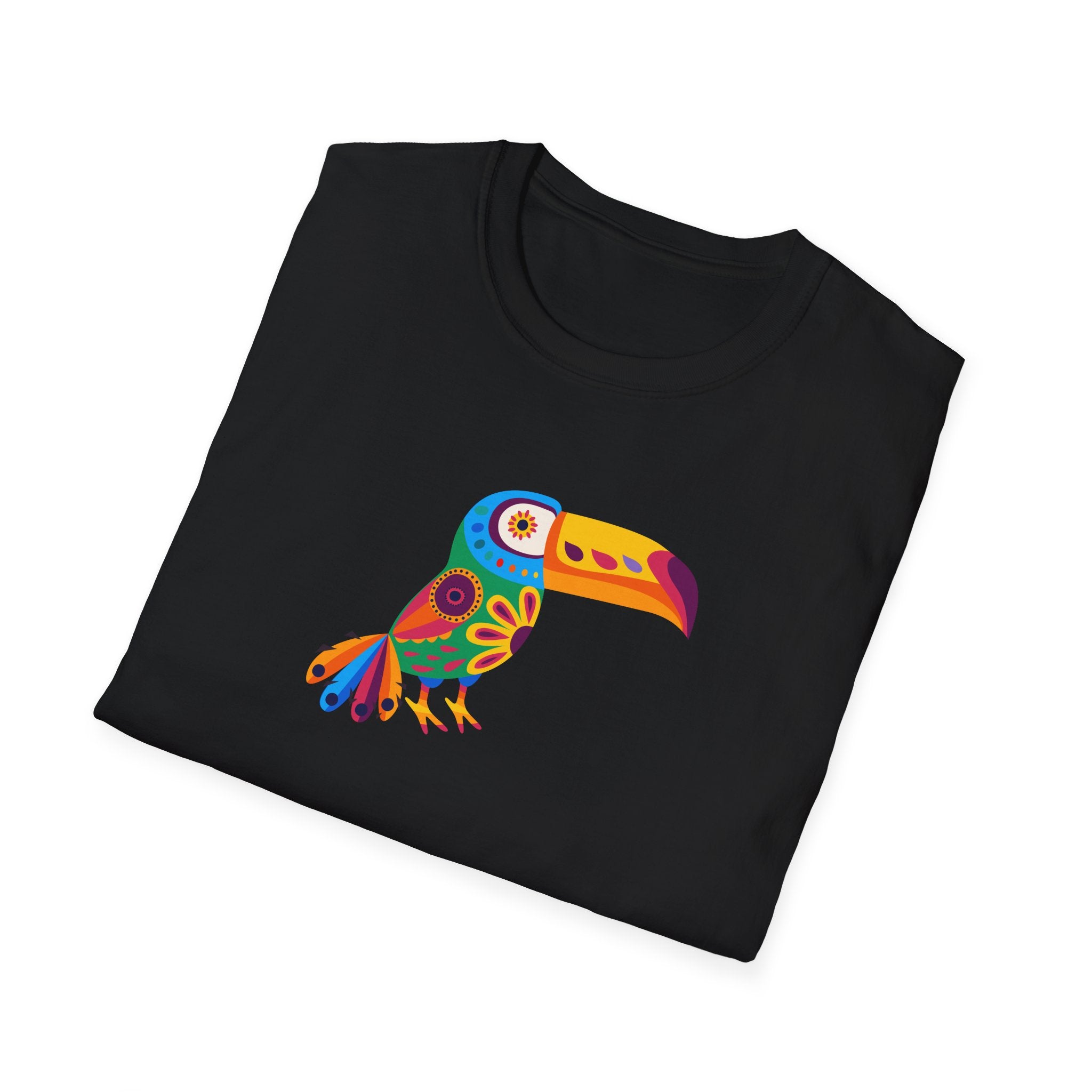 Colorful Toucan T-Shirt, Vibrant Animal Tee, Fun Summer Shirt, Nature Lover Gift, Unisex Graphic T-Shirt, Eco-Friendly Apparel