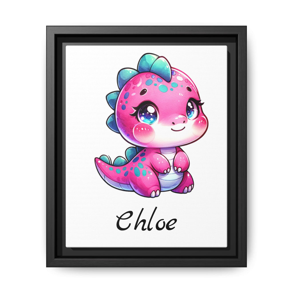 Personalized Pink Baby Dinosaur, Girl's Bedroom Decor, Great Gift Idea, Personalized Wall Decor