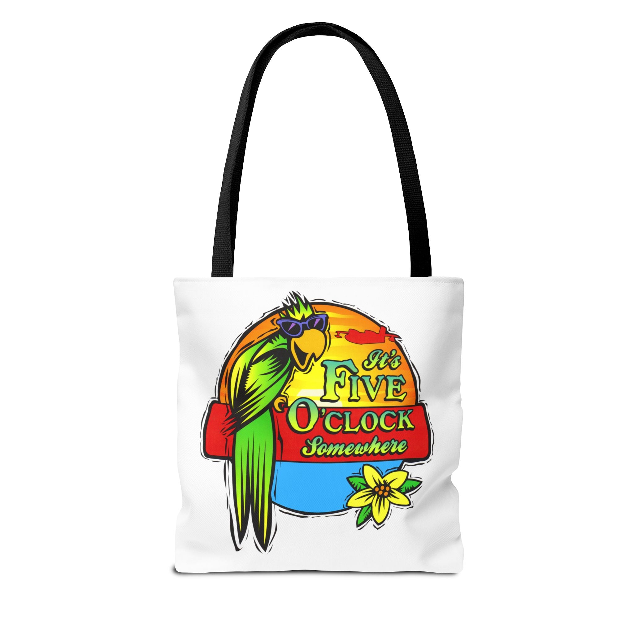 It's Five O'Clock Somewhere Tote Bag, Jimmy Buffett Tote Bag, 3 Sizes