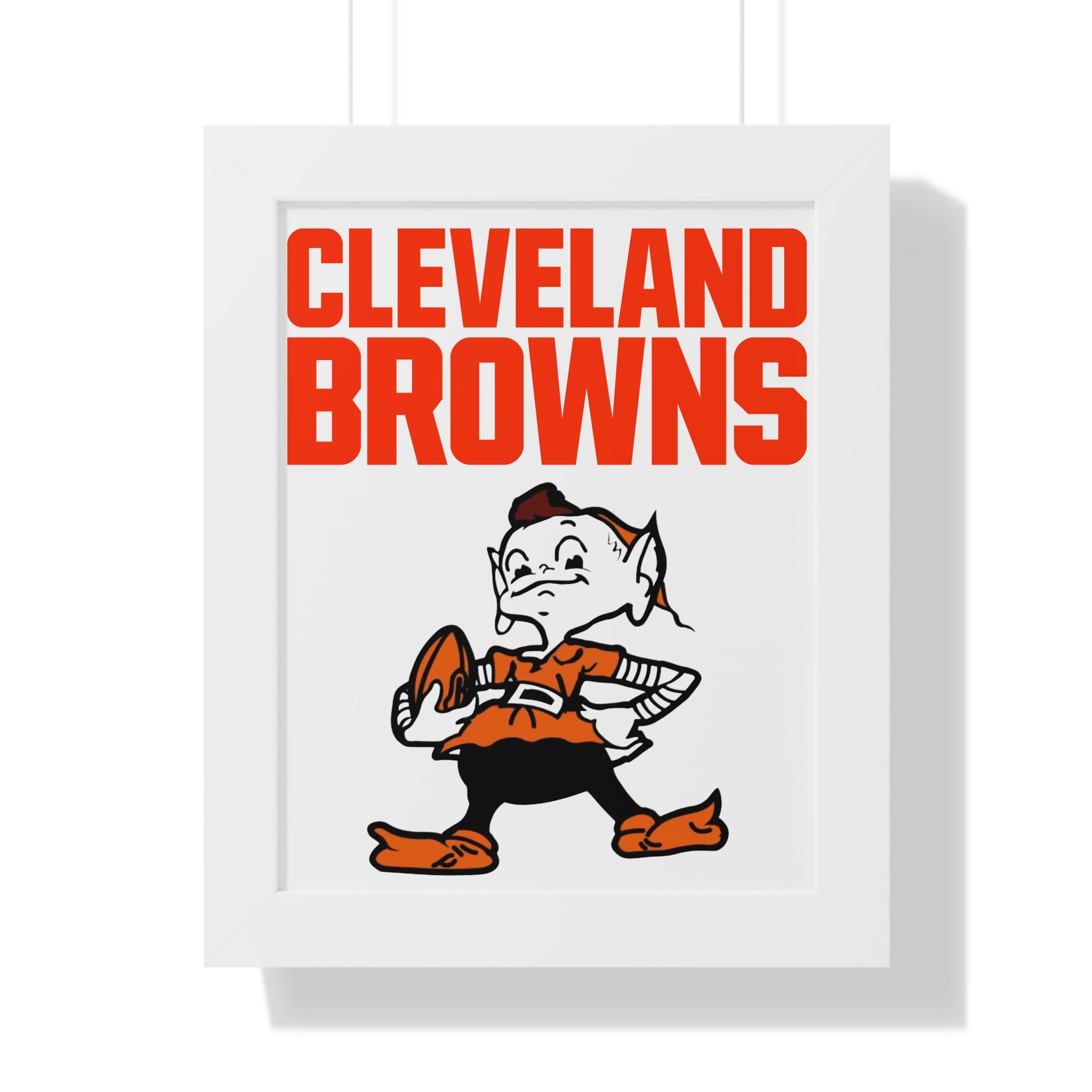 Retro Cleveland Browns Framed Wall Art