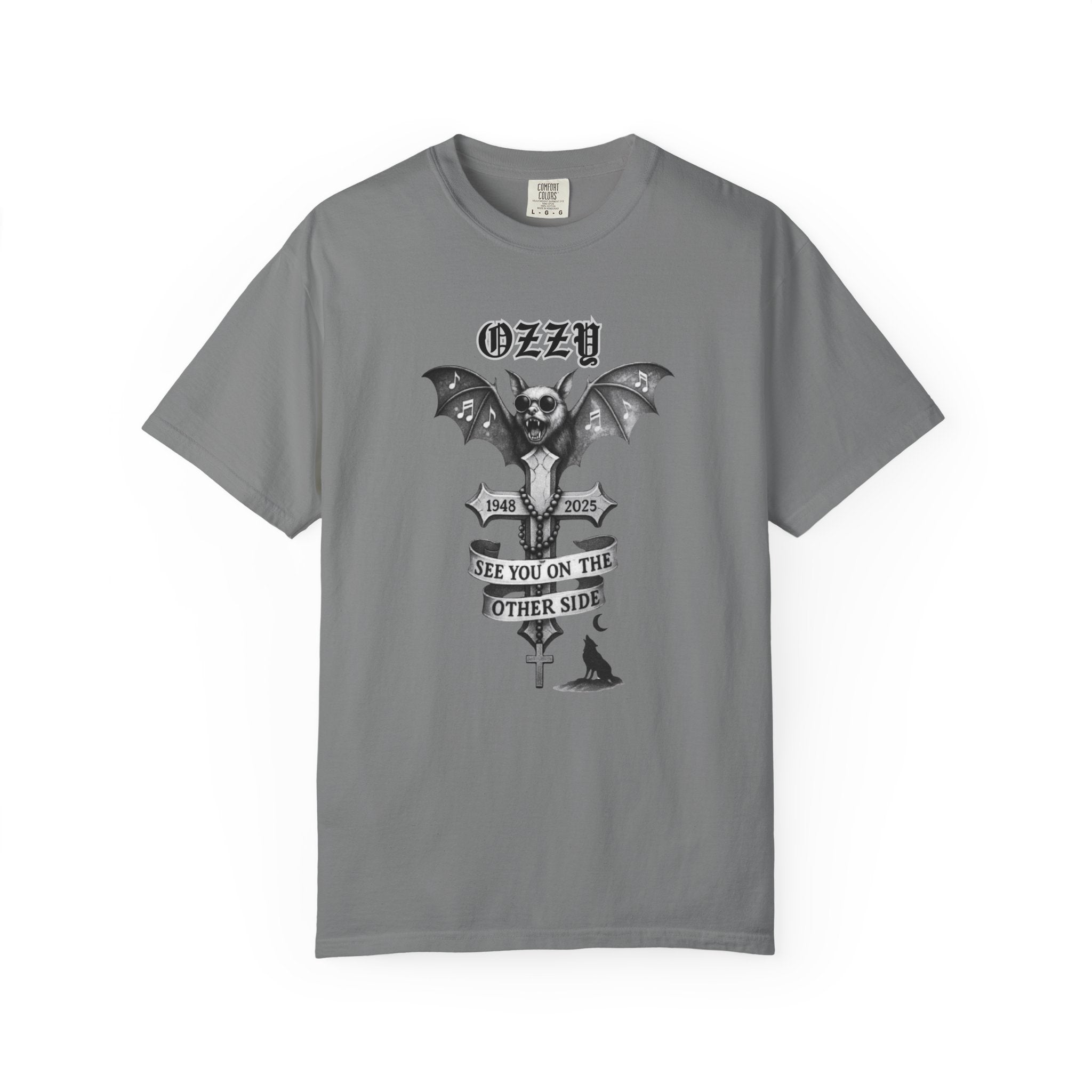 OZZY Bat Memorial T-Shirt, Memorial Blk Sabbath, Music Lover Tee, Ozzy Fan Shirt, Rock T-Shirt, Ozzy Unisex T-Shirts