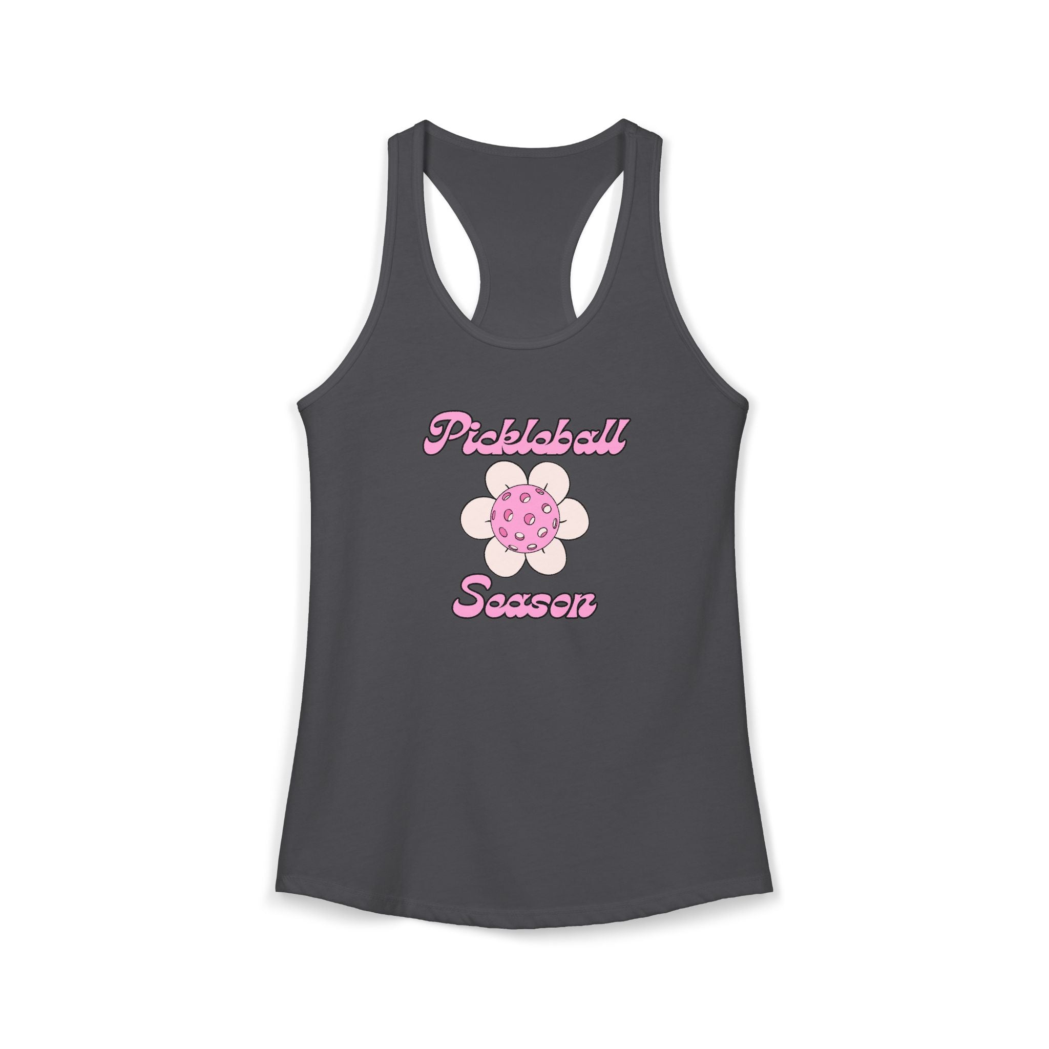 Pickleball Season Racerback Tank, Women's Sports Top, Summer Activewear, Gift for Pickleball Fans, Trendy Workout Shirt