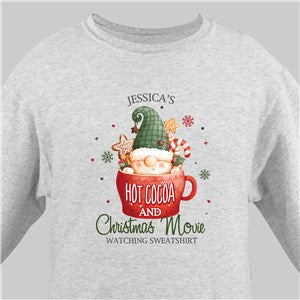 Personalized Cocoa Mug Gnome Sweatshirt