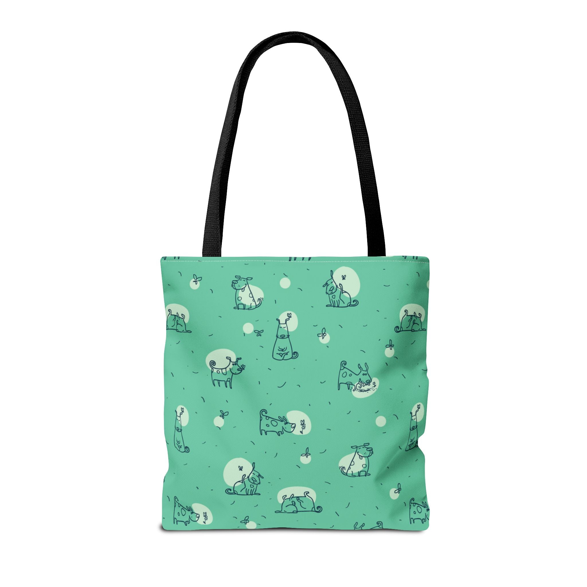 Cute Dog Print Tote Bag, 3 Sizes