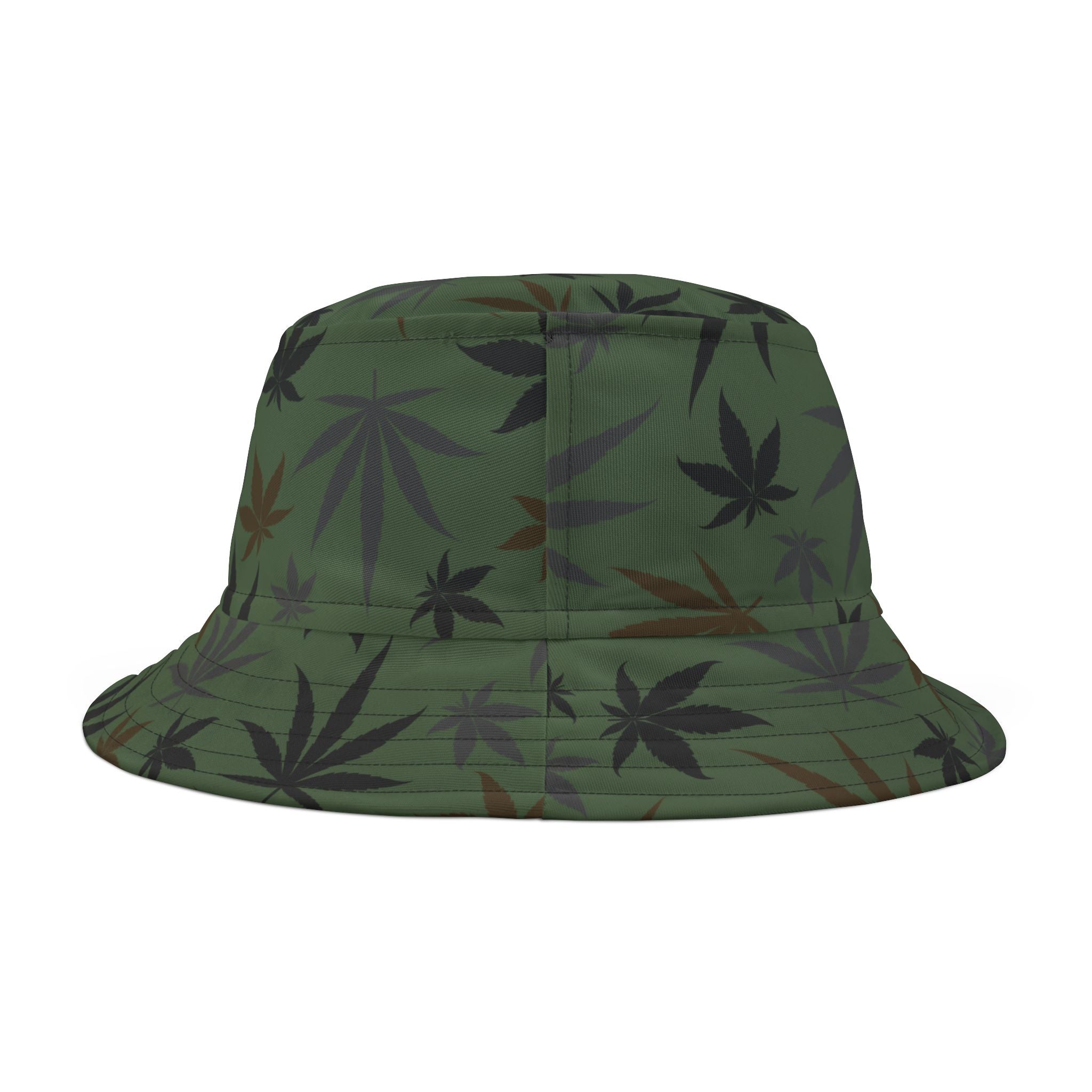 Marijuana Camo Bucket Hat, Summer Sun Hat, Weed Bucket Hat,  Sun Shade Hat