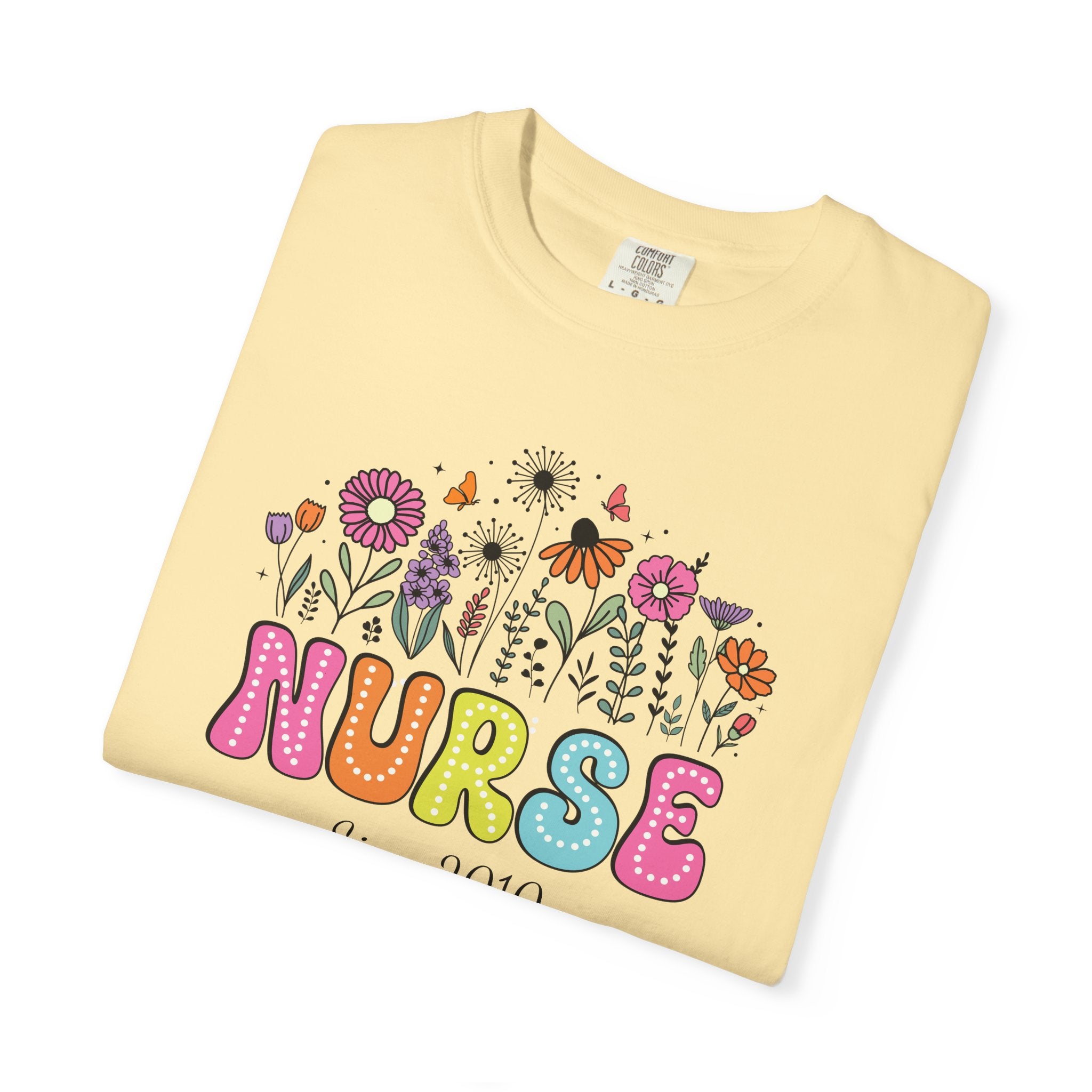 Personalized Floral Nurse T-Shirt, New Nurse Grad Gift, Nurse Gift