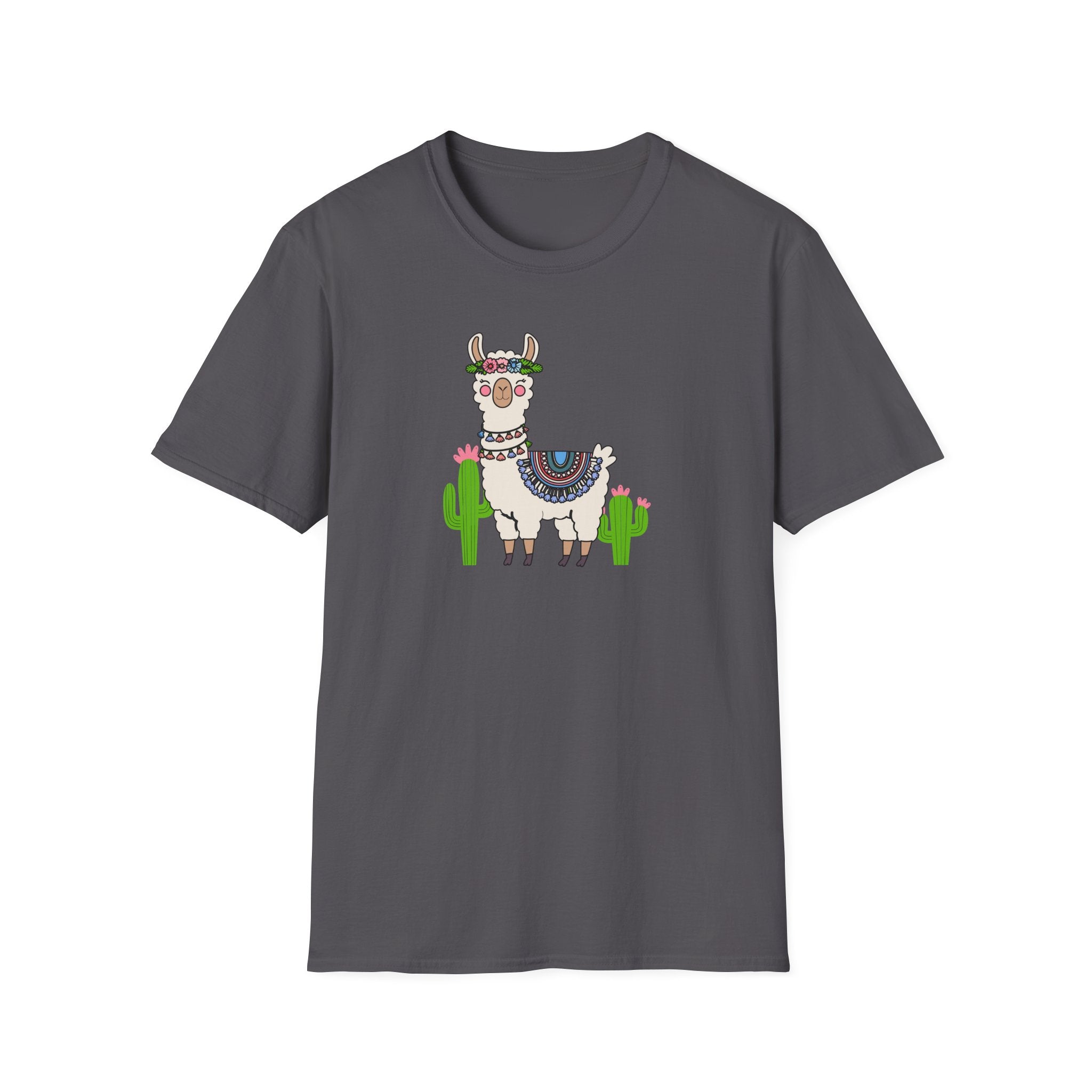 Cute Llama T-Shirt, Unisex Softstyle Tee, Perfect for Nature Lovers, Gifts for Animal Lovers, Casual Wear, Summer Outfit, Vacation