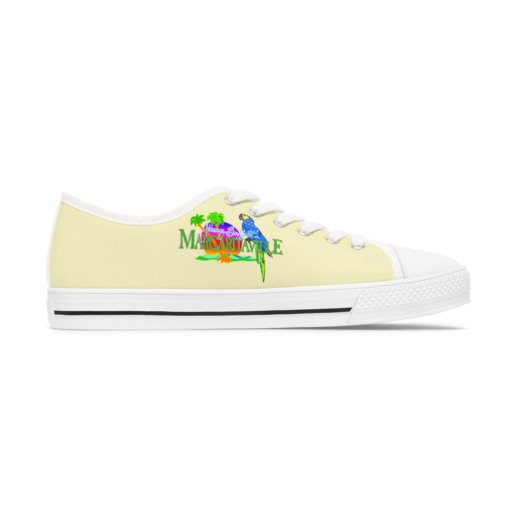 Chic Margaritaville Women's Low Top Sneakers with Tropical Vibe, Casual Footwear for Beach Days, Vacation shoes