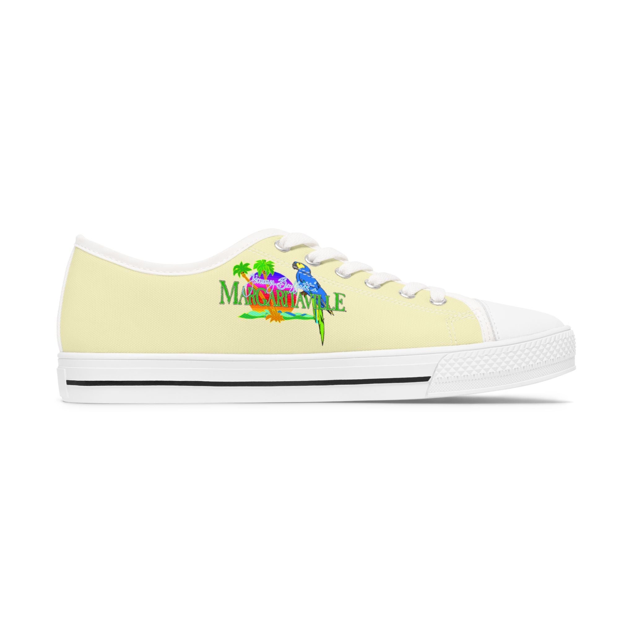 Chic Margaritaville Women's Low Top Sneakers with Tropical Vibe, Casual Footwear for Beach Days, Vacation shoes