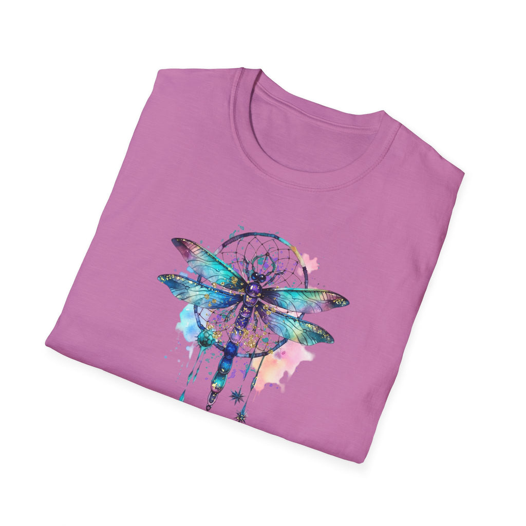 Dreamy Dragonfly T-Shirt, Bohemian Tee, Nature Lover Gift, Summer Outfit, Eco-friendly Apparel, Festival Wear, Unique Graphic Tee