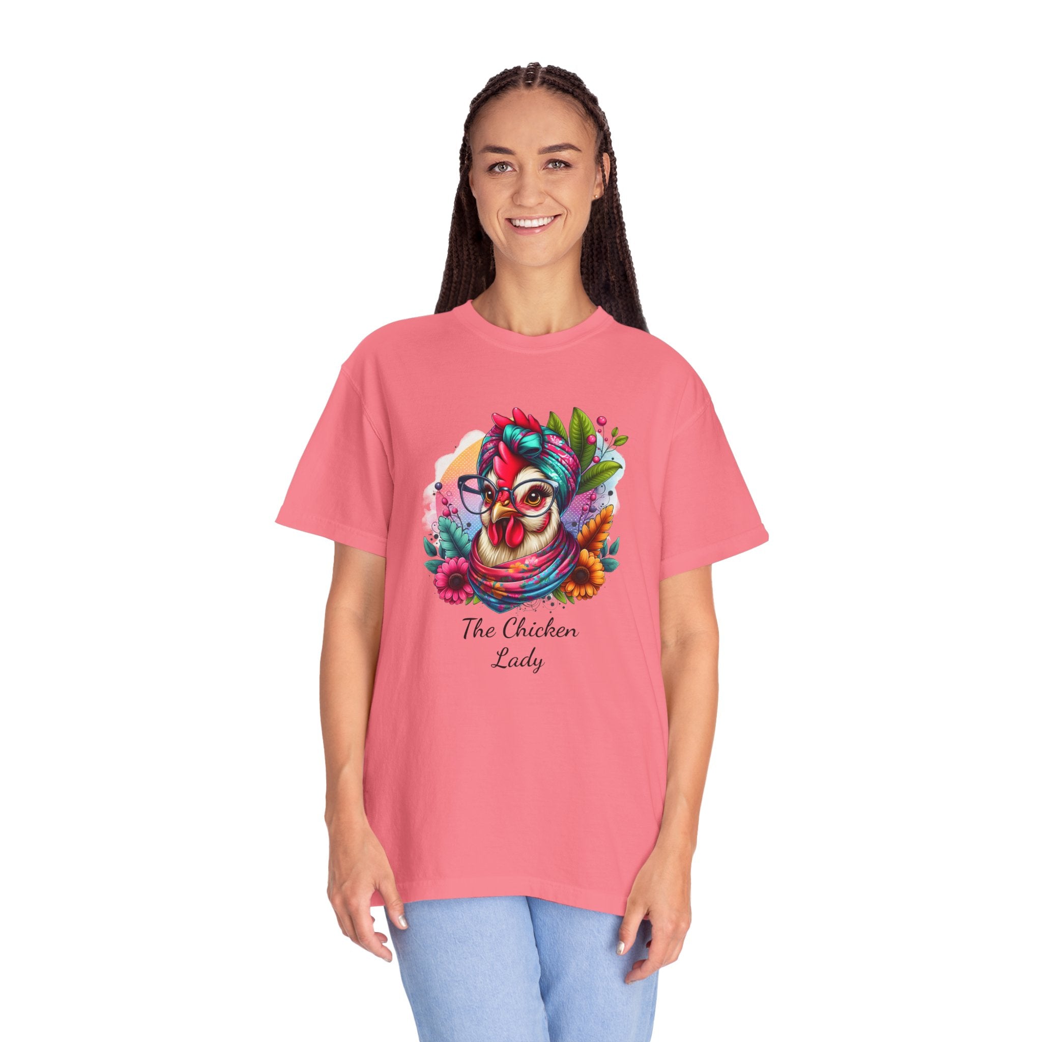 Personalized Chicken Lady T-shirt, Pet Chicken T-Shirt, Backyard Chickens