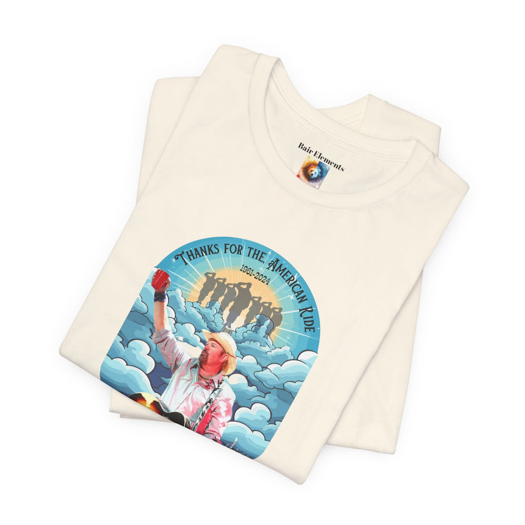 Toby Keith, Thanks for the American Ride, Memorial Tribute Tee,  Toby Keith T-Shirts for Men and Women