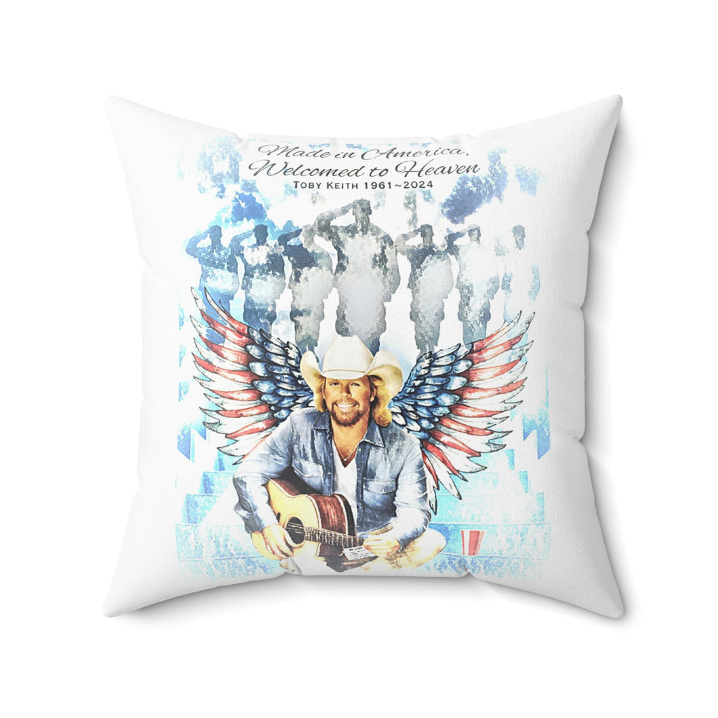 Toby Keith, Patriotic Angel, Throw Pillow, 2 sizes