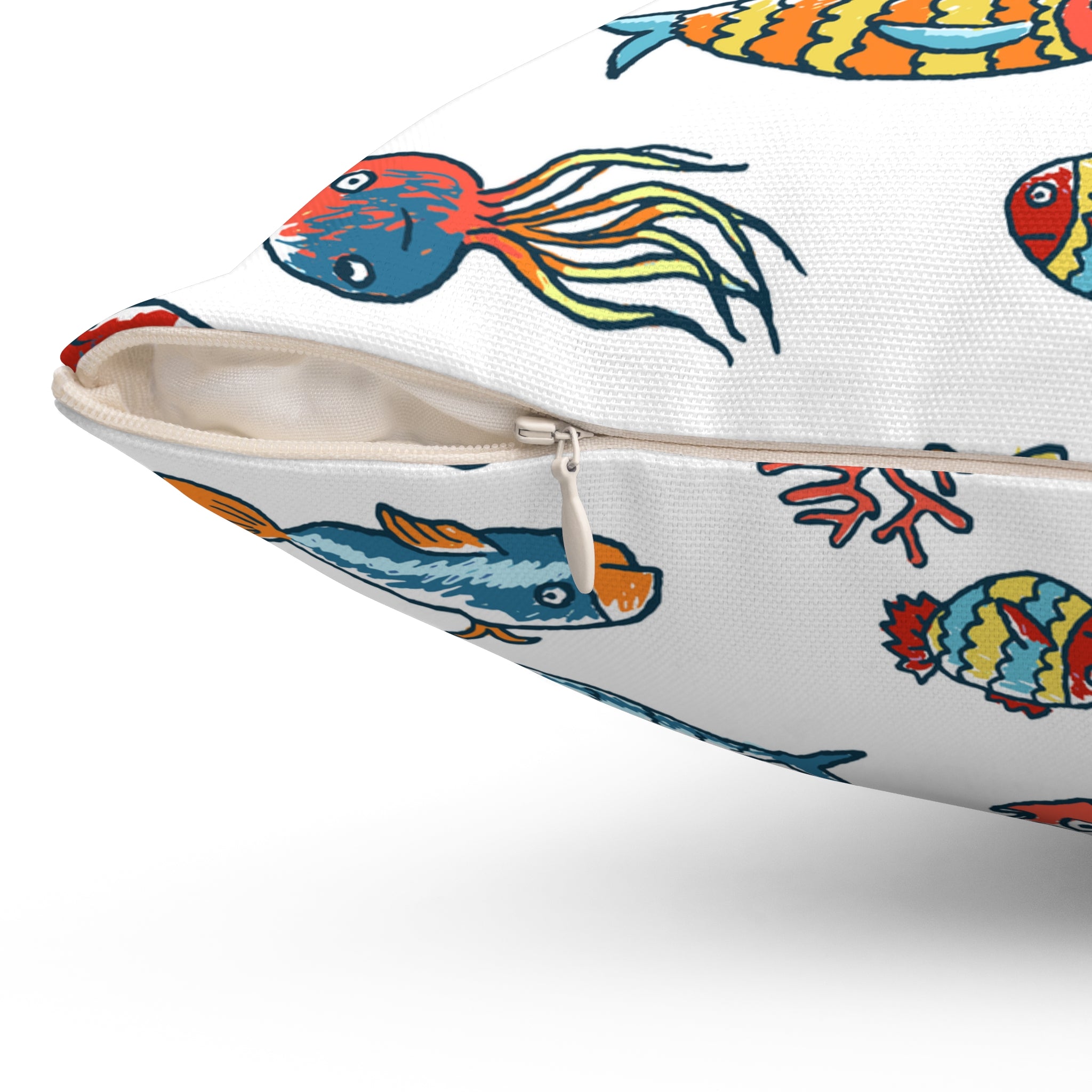 Tropical Fish Throw Pillow