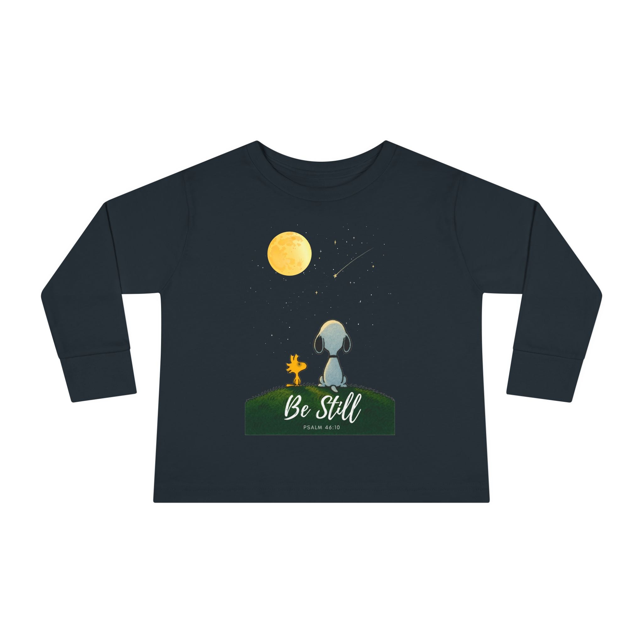 Be Still Toddler Crewneck T-Shirt, Psalm 46:10 Inspirational Kid's T-Shirt, Kid's Faith Gift