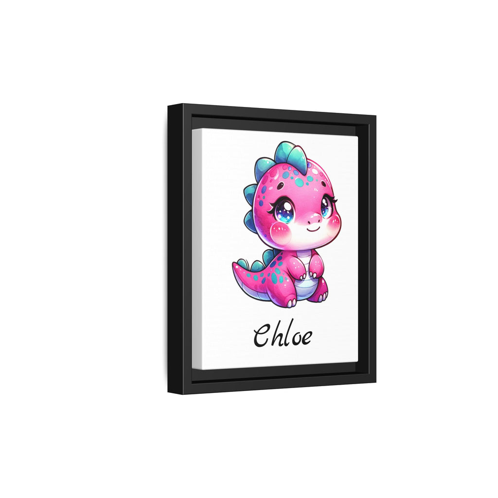 Personalized Pink Baby Dinosaur, Girl's Bedroom Decor, Great Gift Idea, Personalized Wall Decor