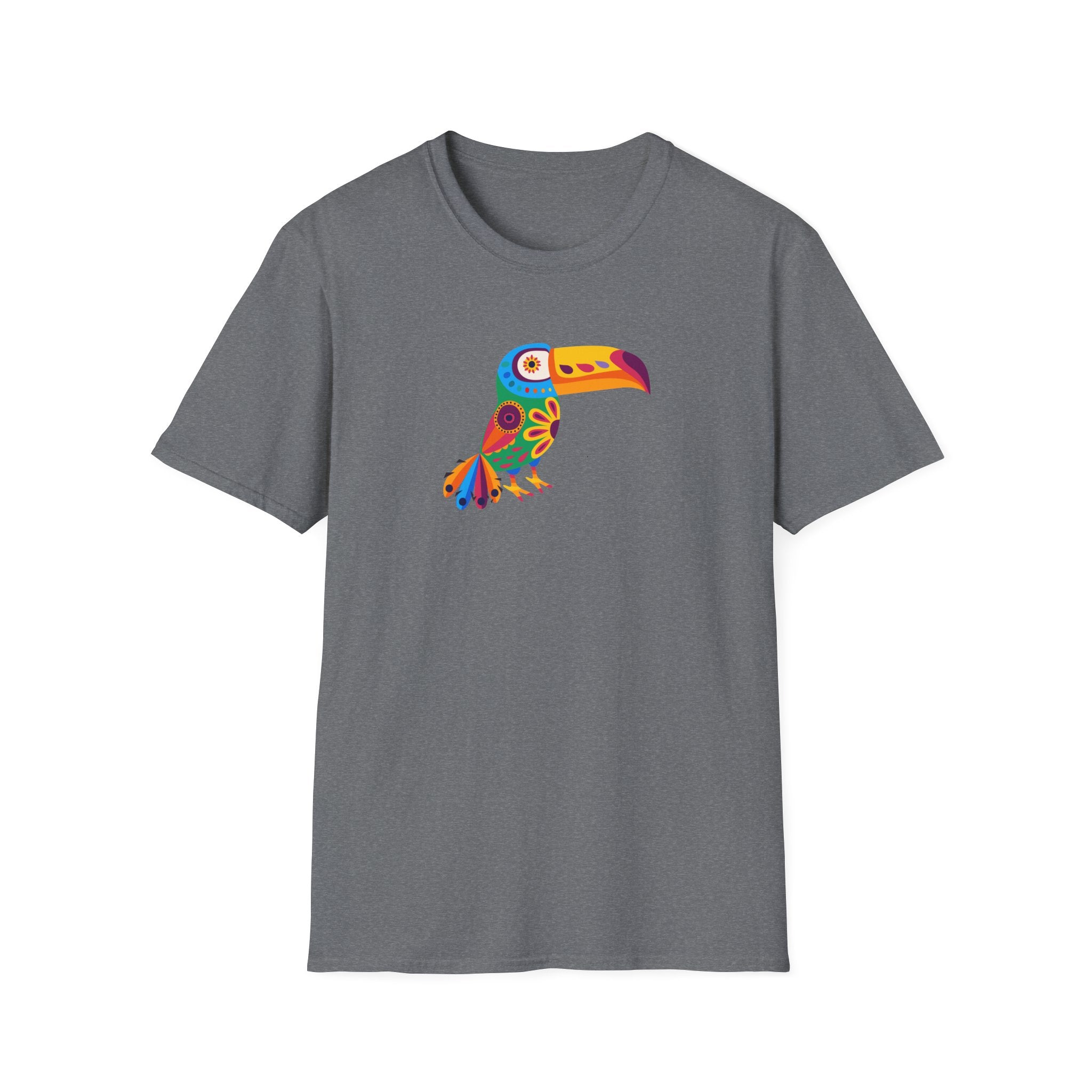 Colorful Toucan T-Shirt, Vibrant Animal Tee, Fun Summer Shirt, Nature Lover Gift, Unisex Graphic T-Shirt, Eco-Friendly Apparel