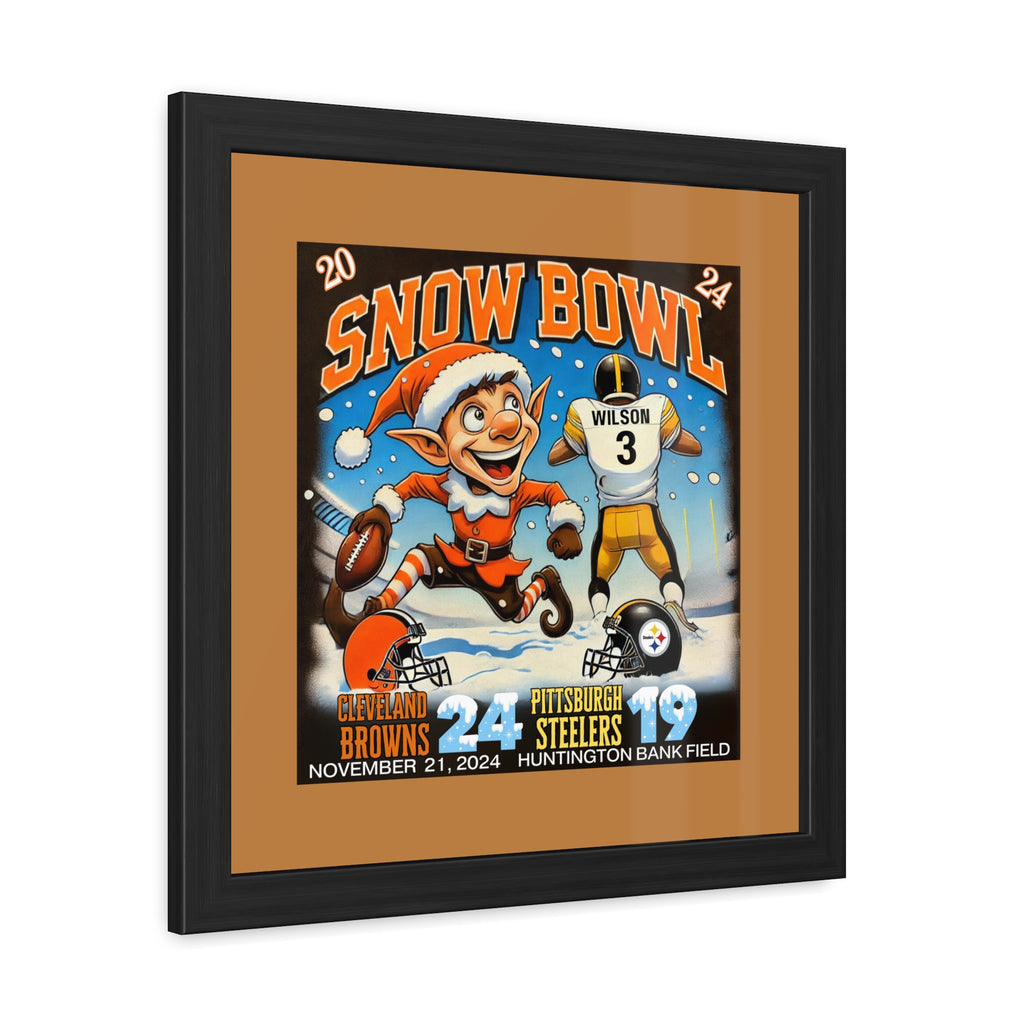 Cleveland Snow Bowl 2024 Limited Edition Wall Art Framed Poster 16 X 16, 24 X 24