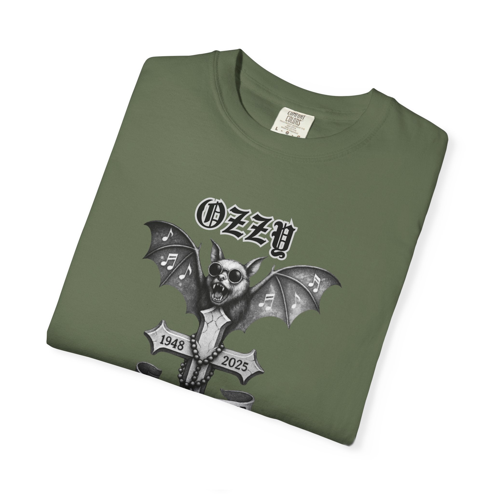 OZZY Bat Memorial T-Shirt, Memorial Blk Sabbath, Music Lover Tee, Ozzy Fan Shirt, Rock T-Shirt, Ozzy Unisex T-Shirts
