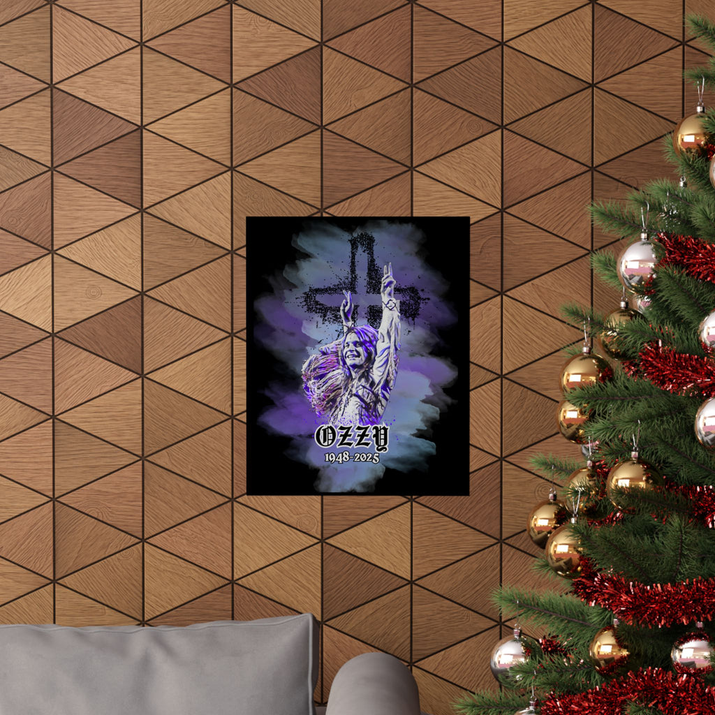 Ozzy Tribute Poster, Matte Vertical Art Print, Music Lover Gift, Home Office Wall Decor, Heavy Metal Print, Dorm Room Decor, Rock and Roll
