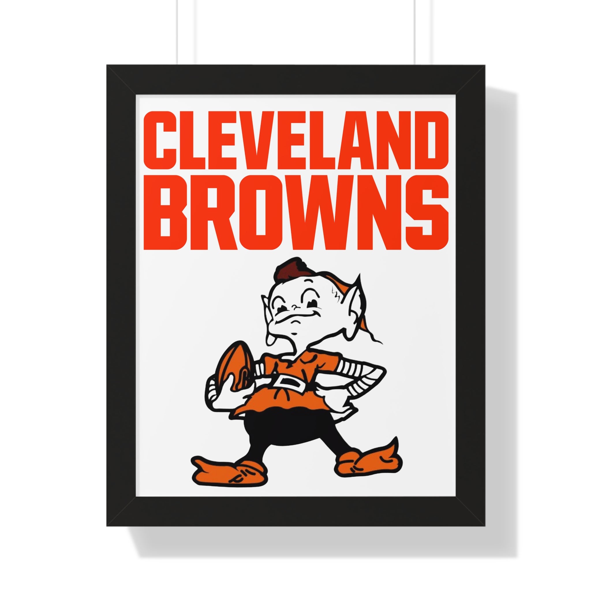Retro Cleveland Browns Framed Wall Art