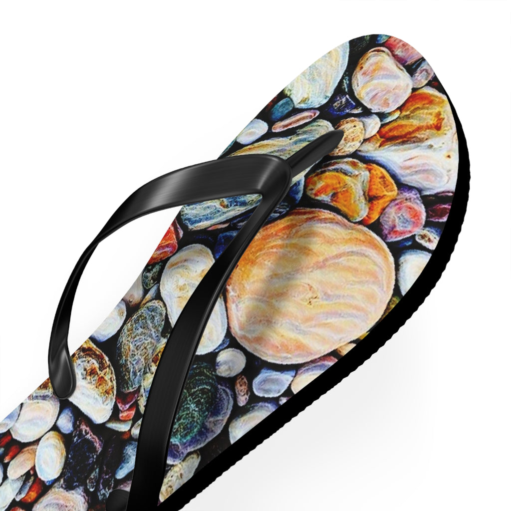 Colorful Stones Flip Flops