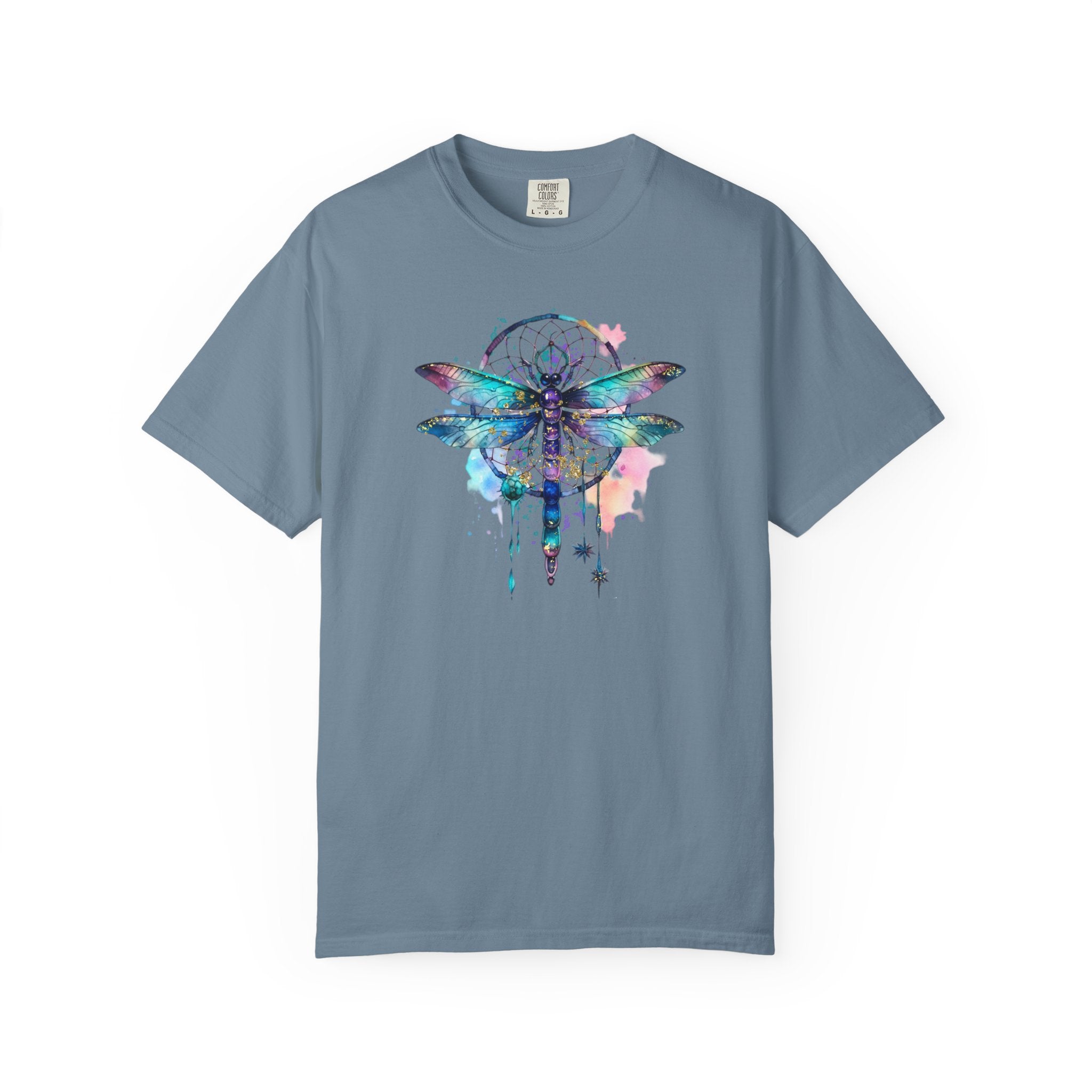 Blue Dragonfly Dreamcatcher T-Shirt for Men and Women