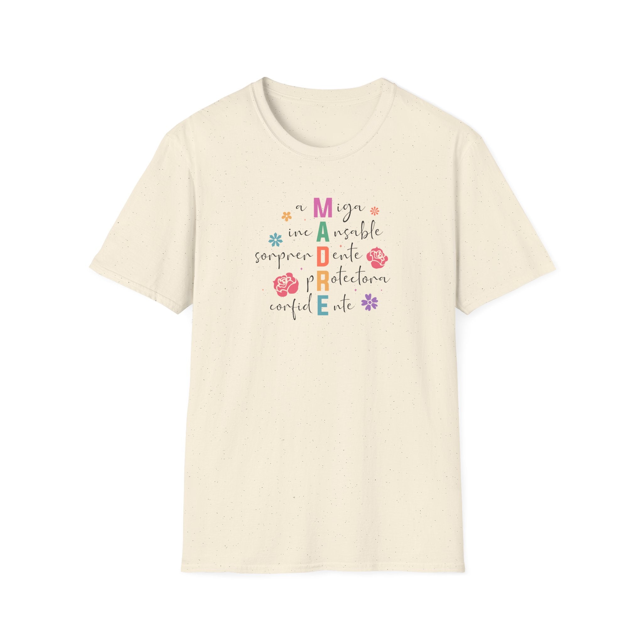 Madre Inspirational Unisex Softstyle T-Shirt, Spanish Mother's Day Shirt, Mother's Day Tee