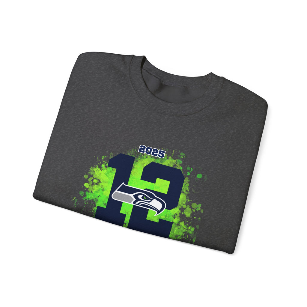 Seattle Seahawks 12th Man NFC Champions 2025 Crewneck Sweatshirt