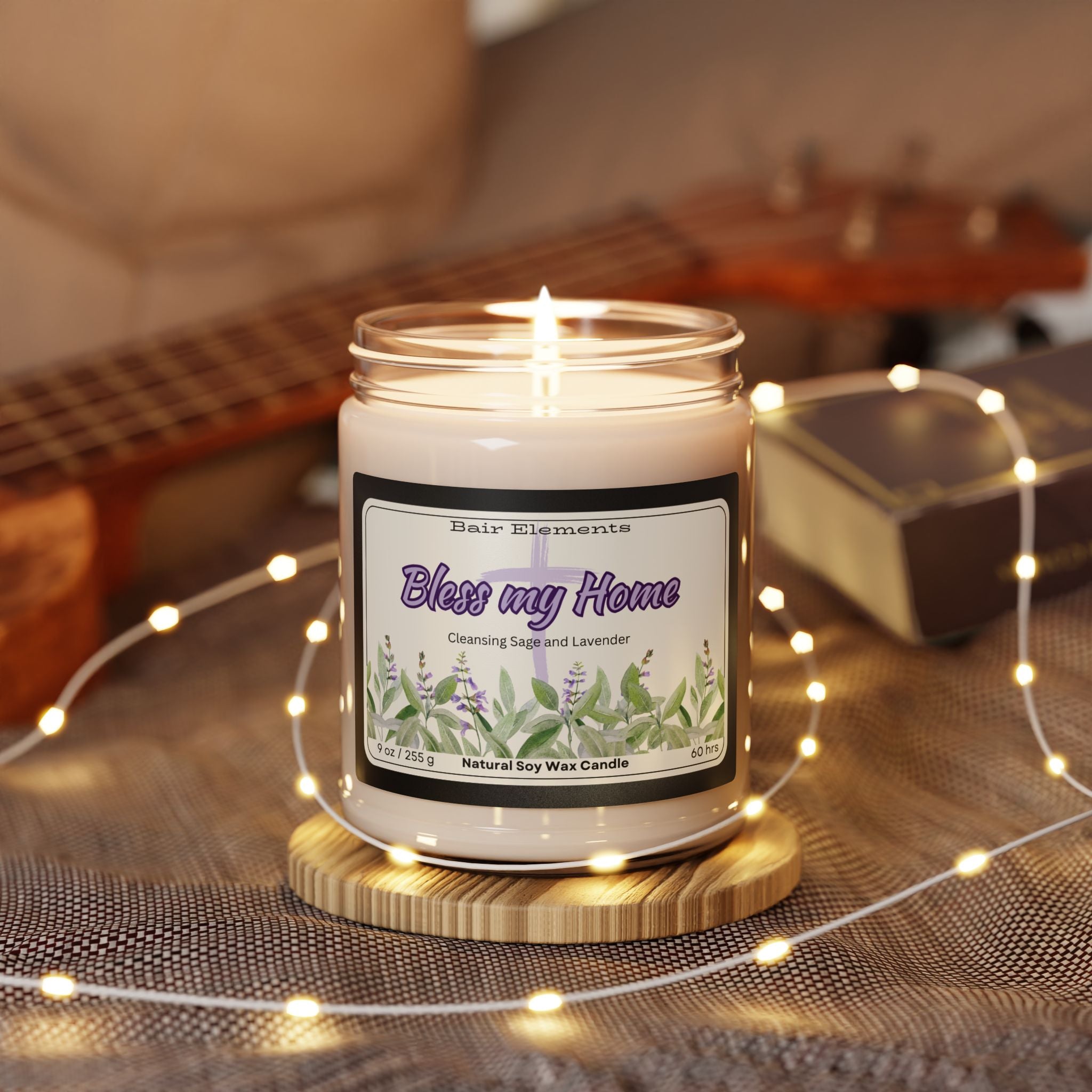 Bless my Home, Sage and Lavender Soy Candles, 9oz